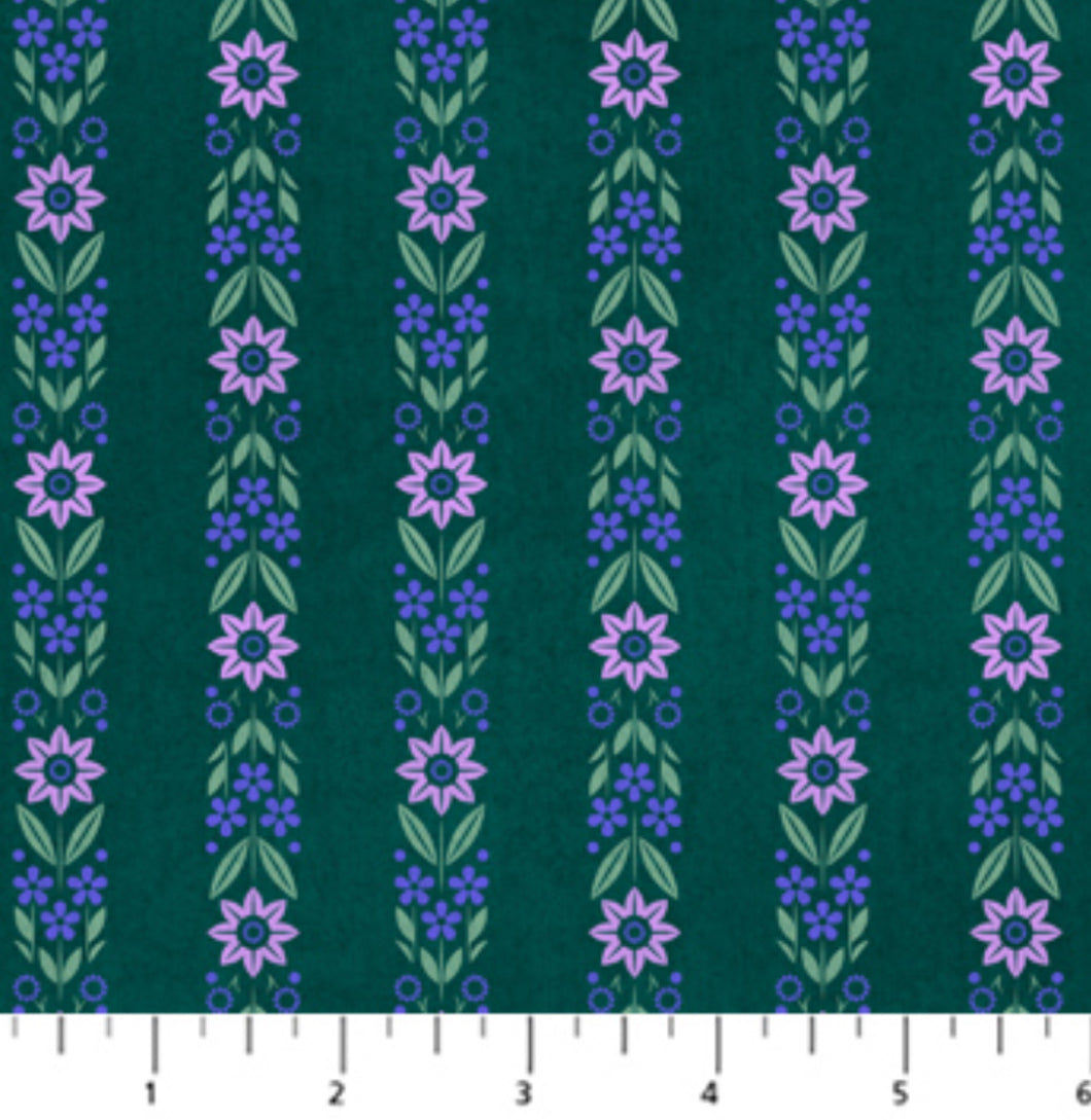 June Teal Figo Fabrics