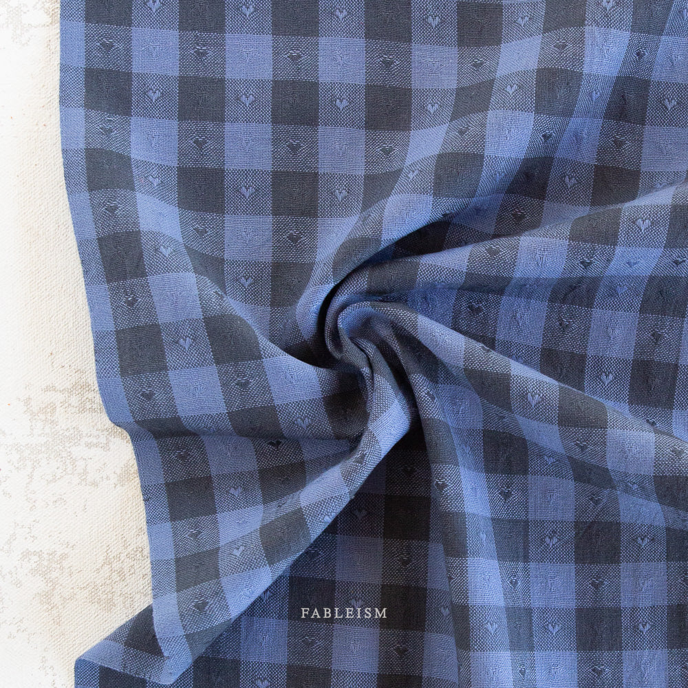 Queen of Hearts Blueberry Gingham