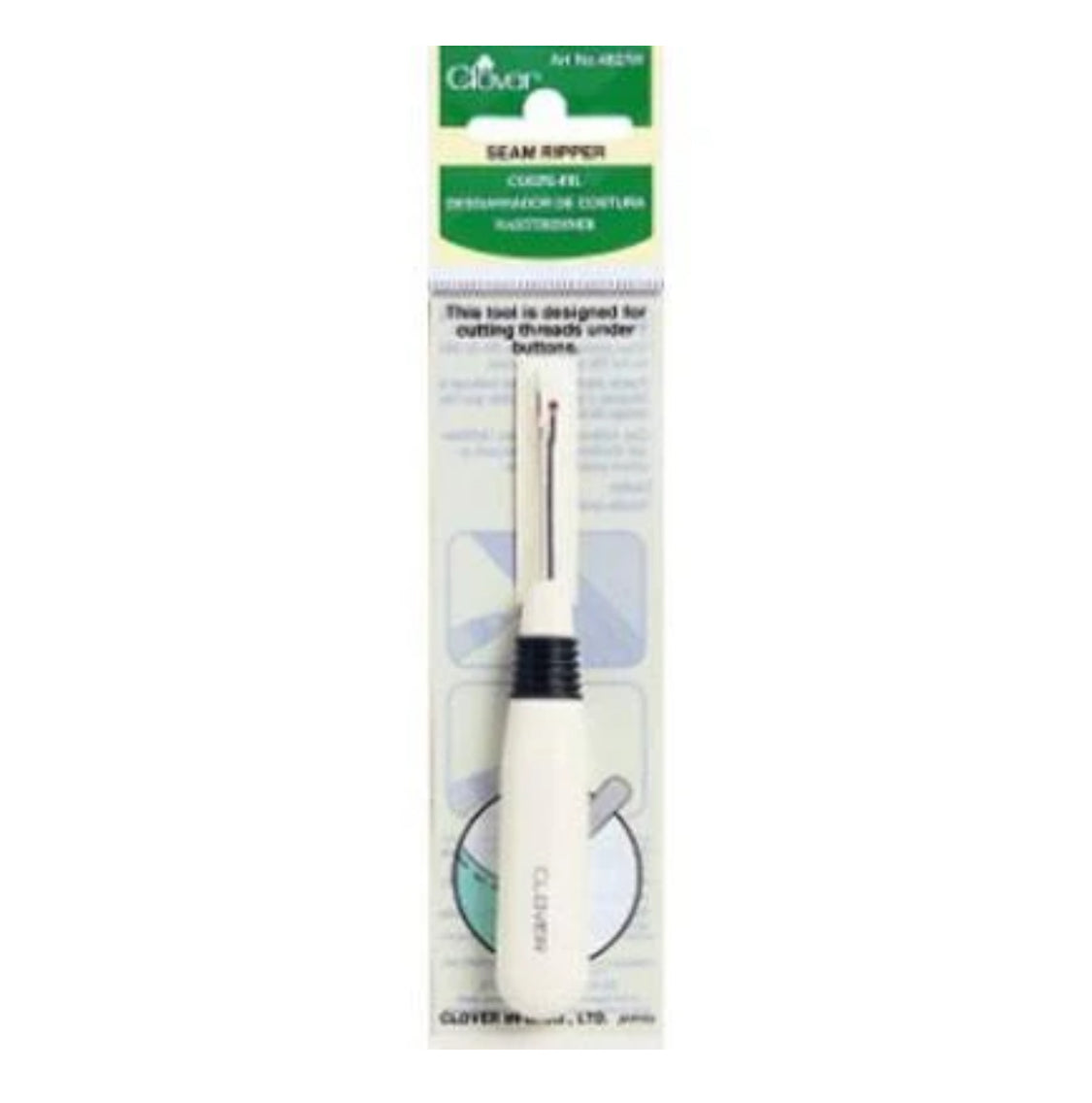 Clover Stitch / Seam Ripper, White