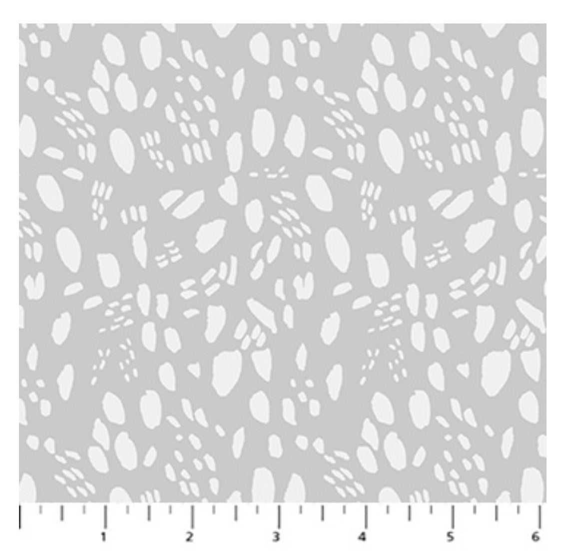 Snow Tracks Grey Cozy Cubs Collection Figo Fabrics