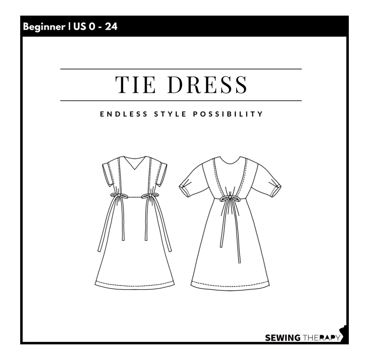 The Tie Dress - Beginner Introduction to Sewing Level 2 starting September 16