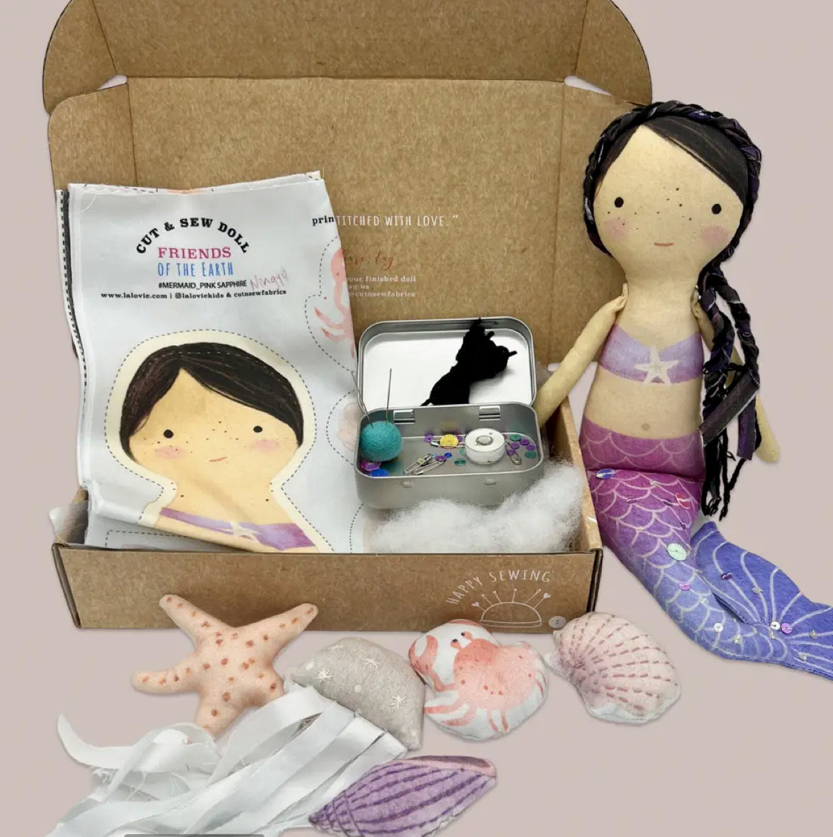 DIY Doll Kit Mermaid by la Lovie