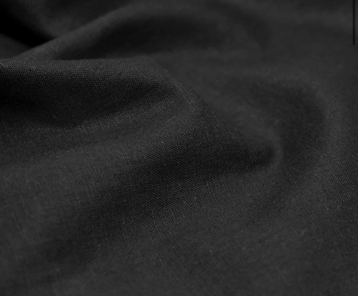 Black Linen Rayon