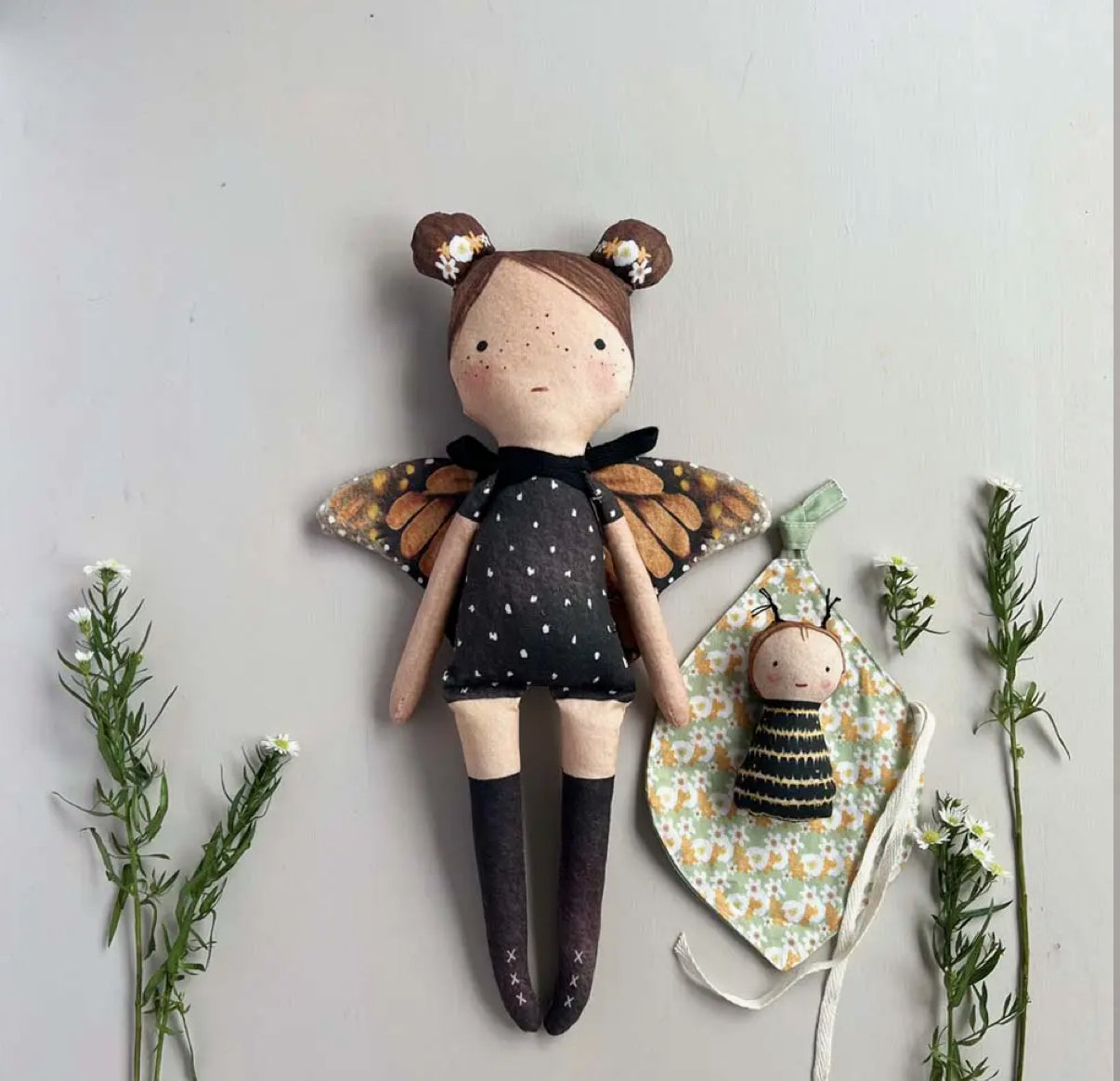 DIY Doll Kit Butterfly Monarch by la Lovie