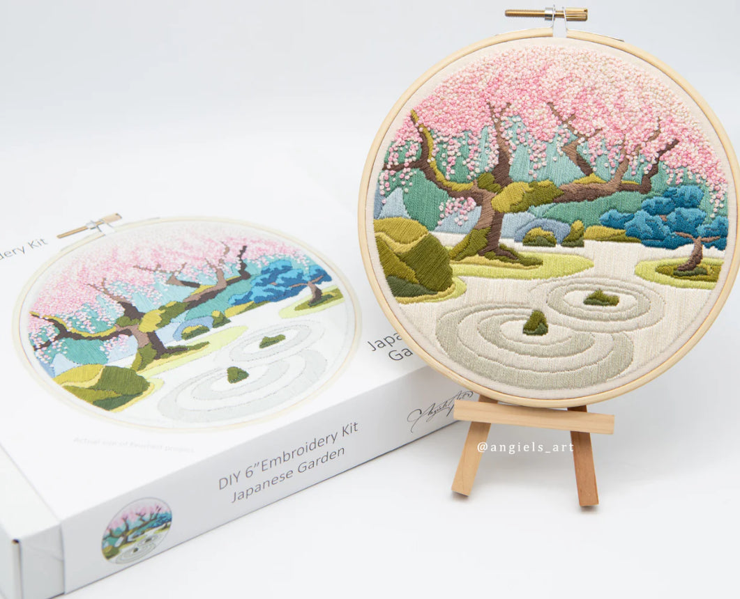 Japanese Garden DIY Embroidery Kit