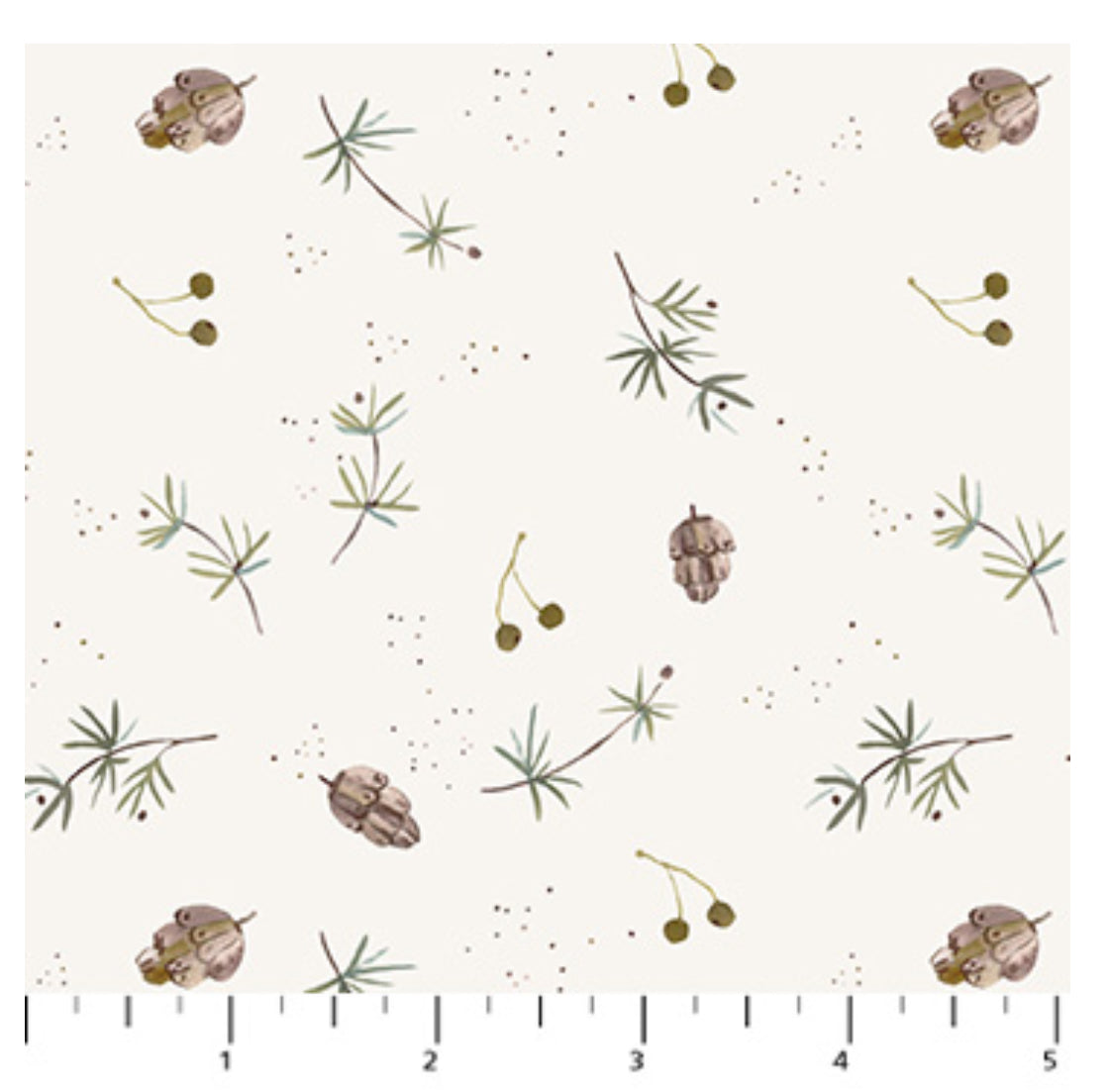 Pinecones Cozy Cubs Collection Figo Fabrics