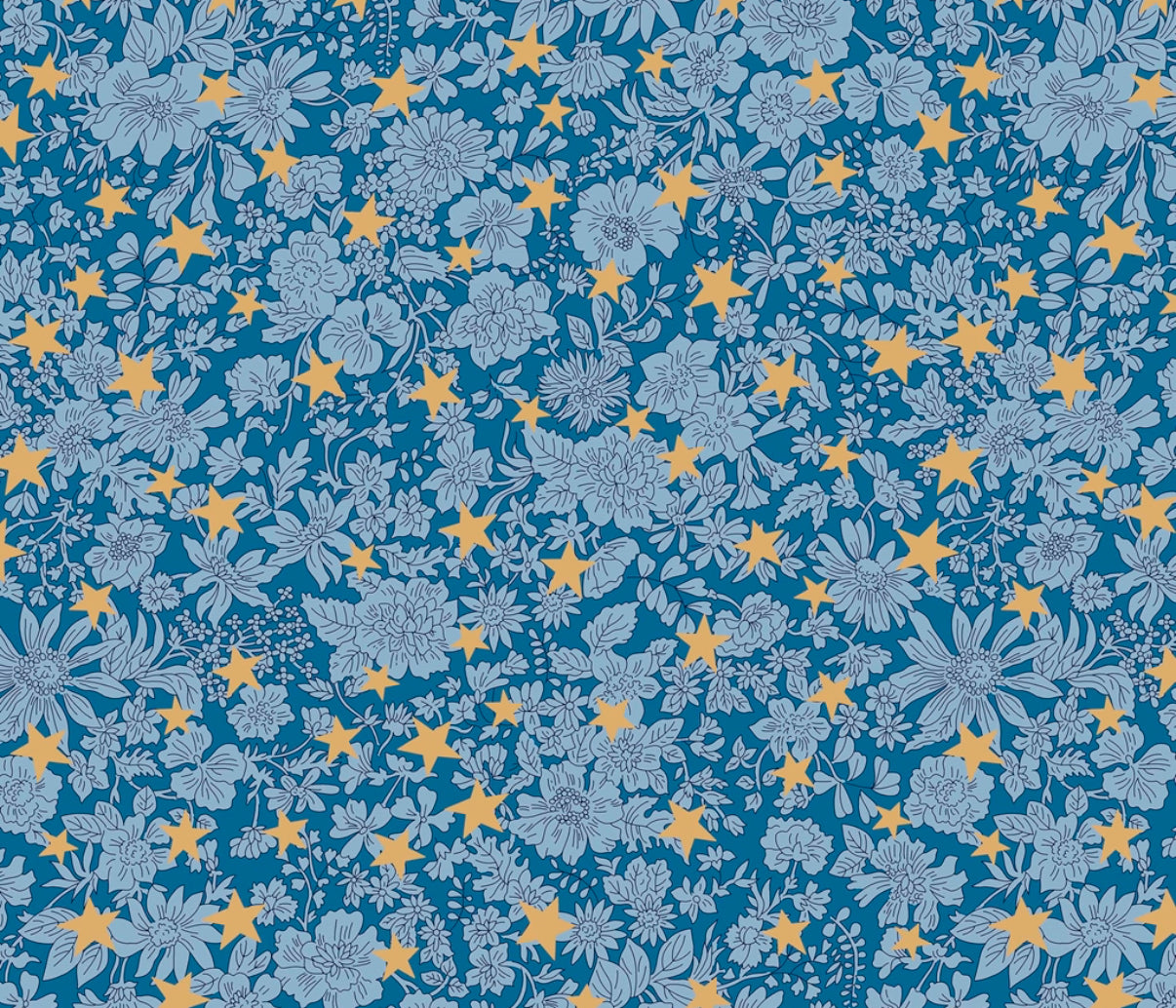 Liberty Holiday Festive Greetings Emily Star Blue