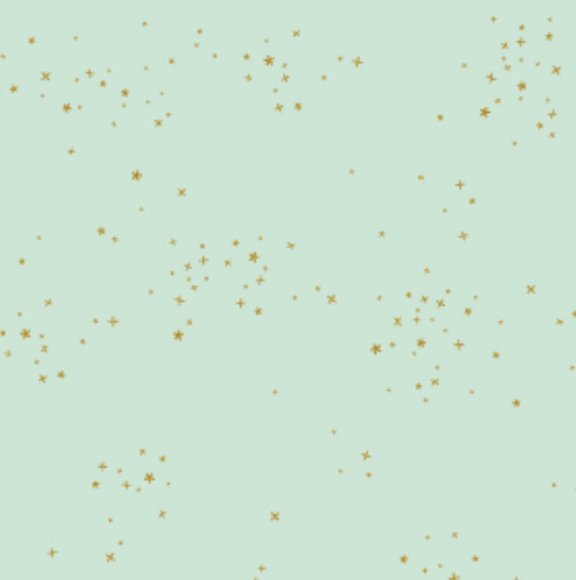 Cotton + Steel Basics Cotton Freckles Metallic Ice