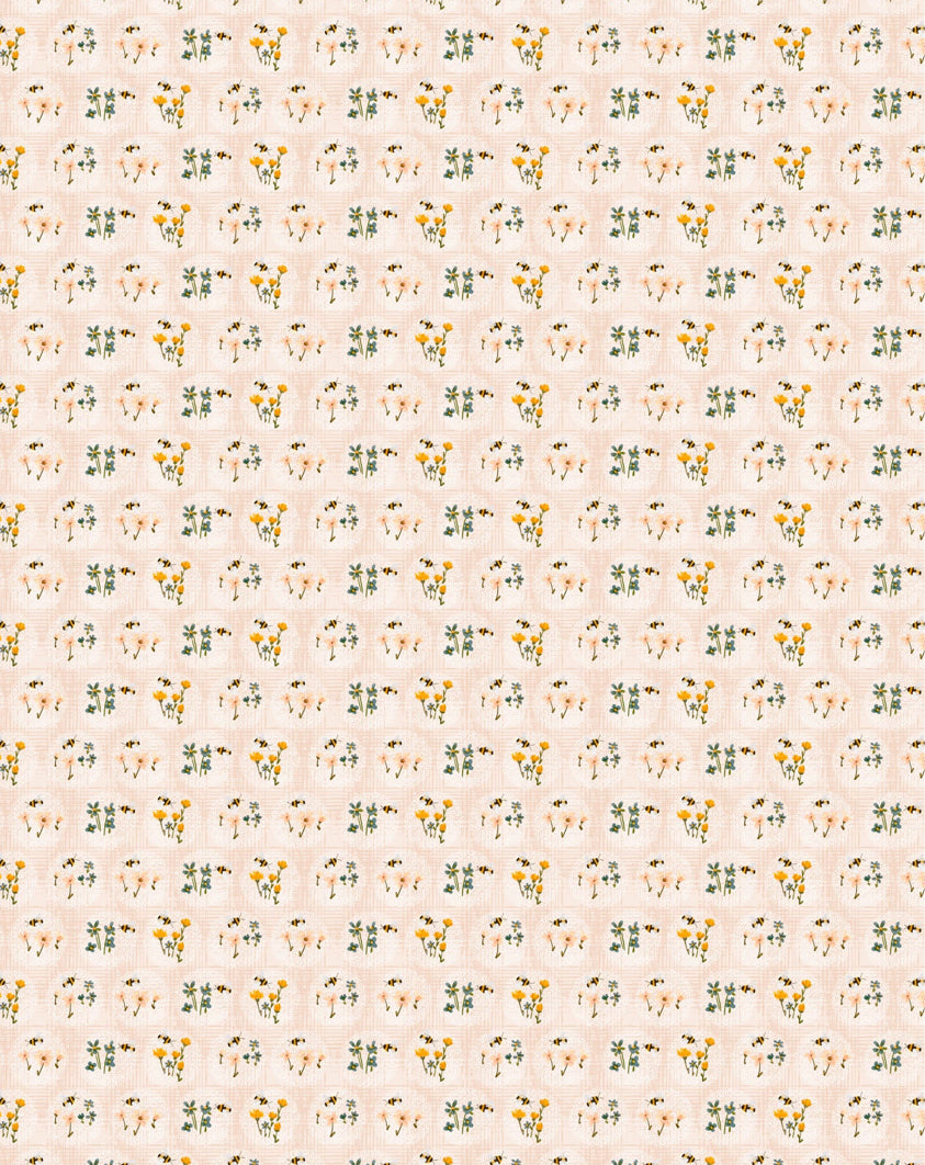 Humblebee Pink Figo Fabrics