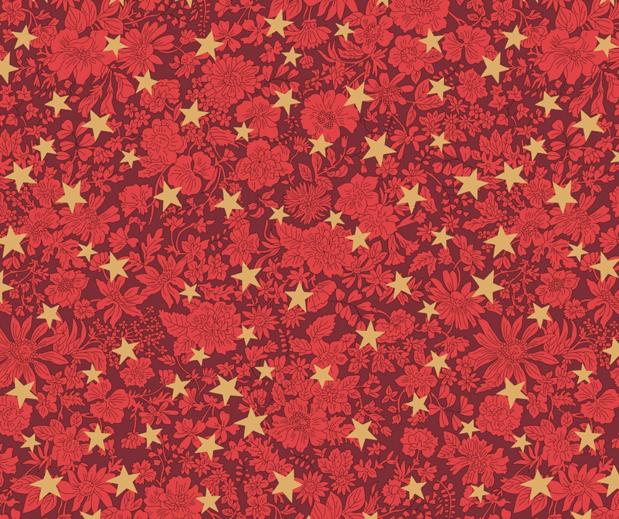 Liberty Holiday Festive Greetings Emily Star Red