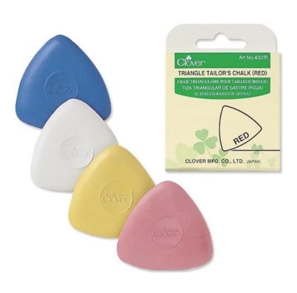Clover Triangle Tailor’s Chalk WHITE