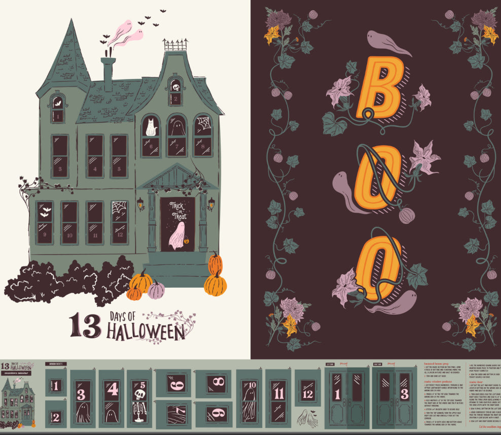Ghostly & Haunted Witching Hour 13 Days Art Gallery Fabric