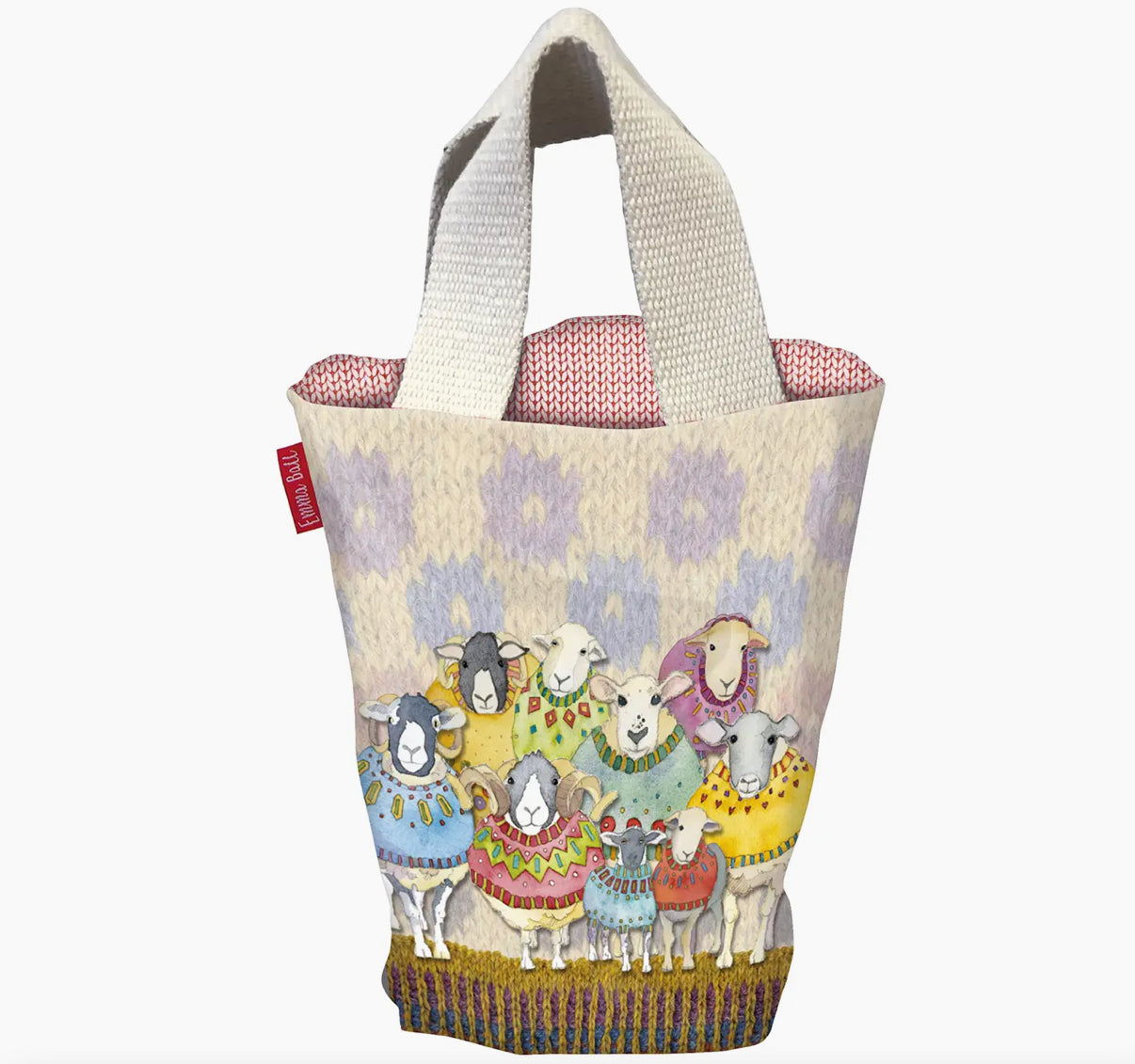 Sheep in Sweaters Bucket Bag by Emma Ball