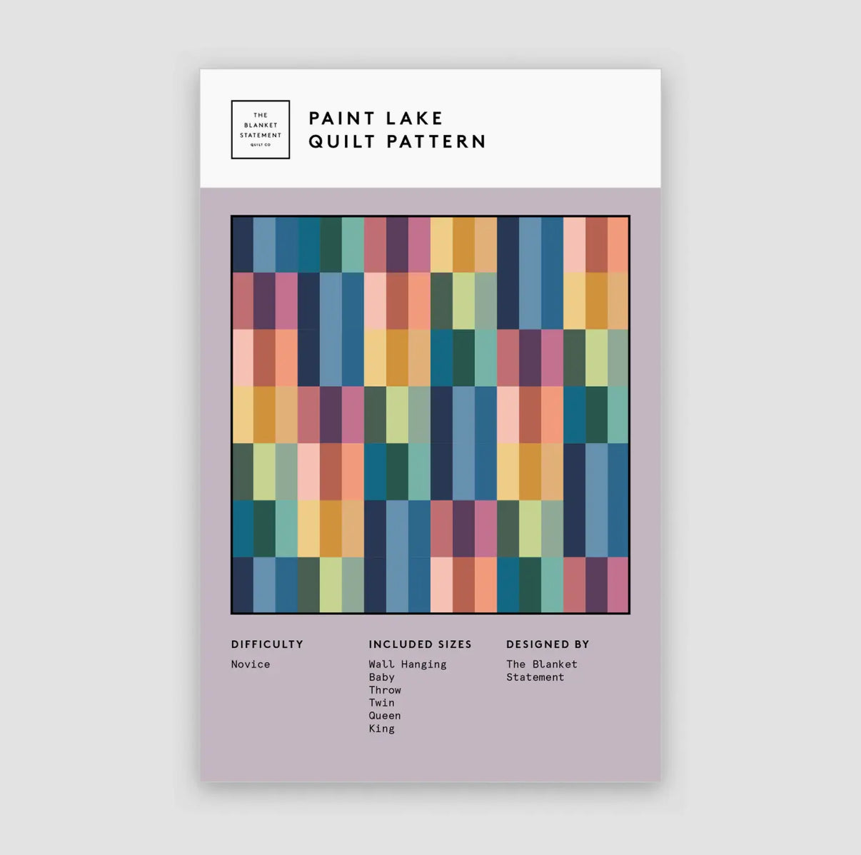 Paint Lake Paper Pattern by the Blanket Statement