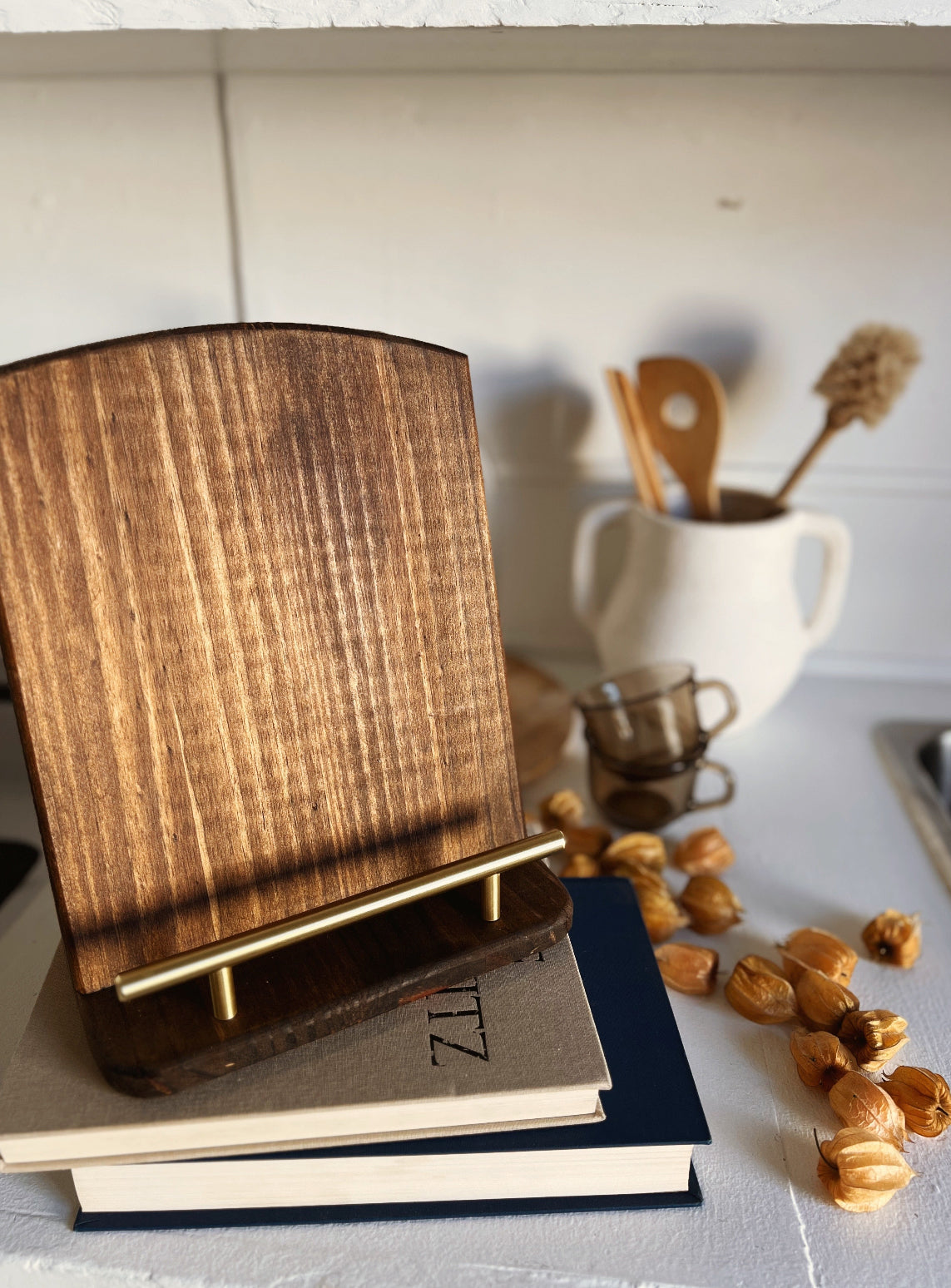 Handcrafted Cookbook Stand