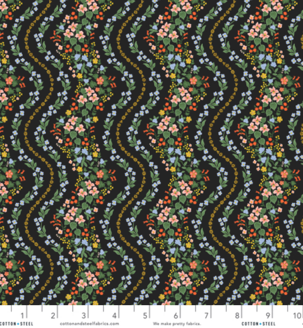 Dahlia Rifle Paper Co Wildwood Vines Black Metallic