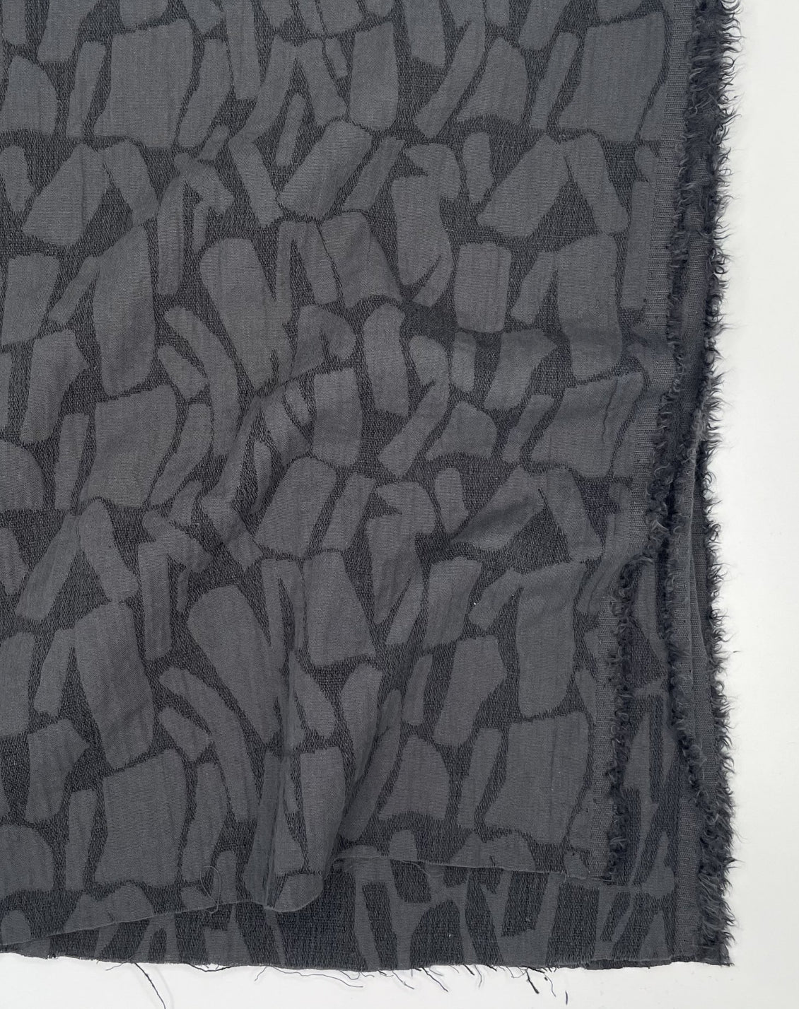 Linen Blend Jacquard Slate G09