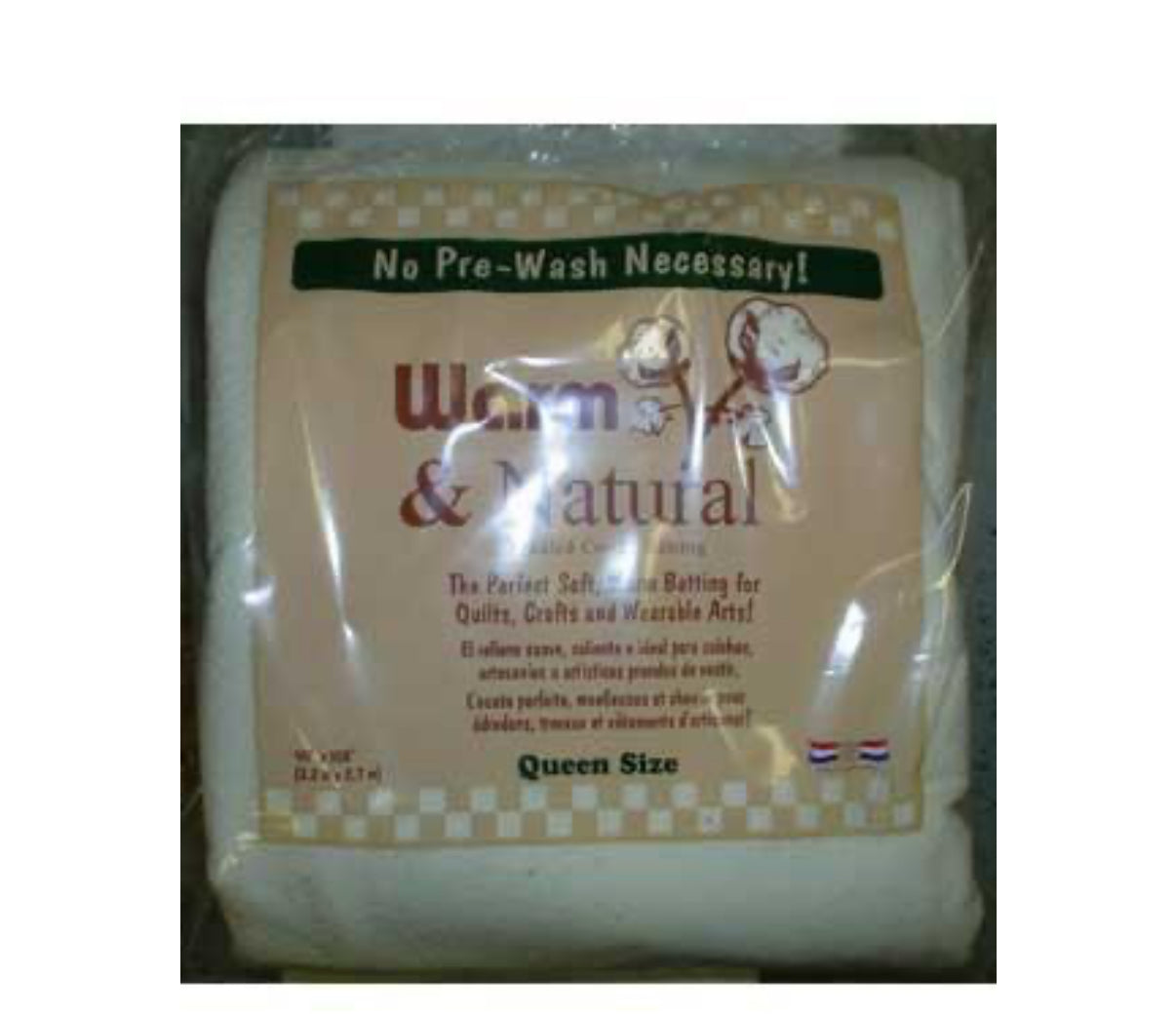 Warm Natural Batting Queen Size 90 x 108