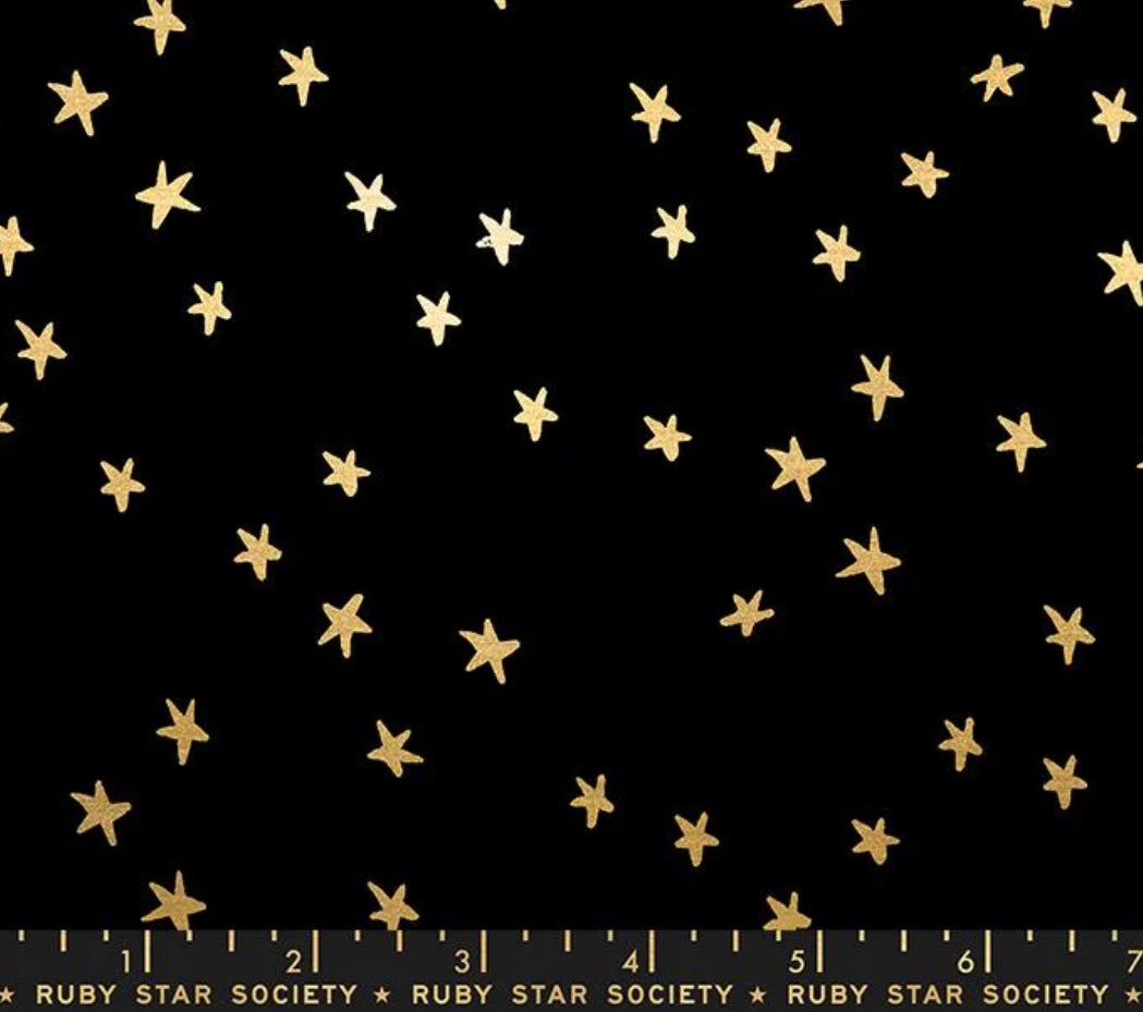 Starry Dusk Ruby Star Black Gold