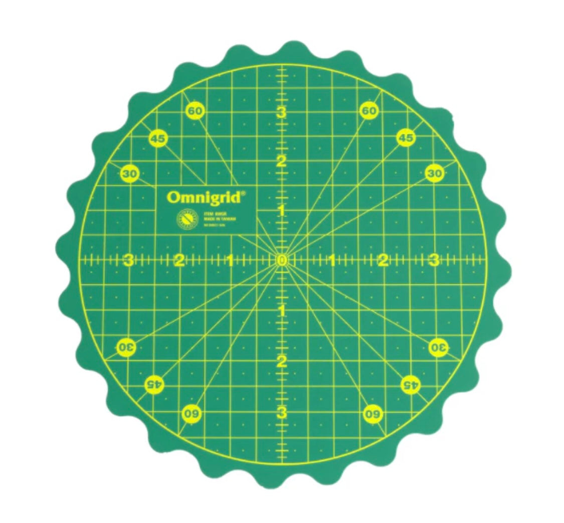 Omnigrid 360° Rotating / Rotary Cutting Mat, Small 8"