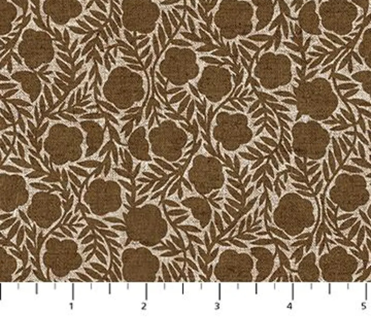 Rhythm & Leaves Ochre Linen / Cotton