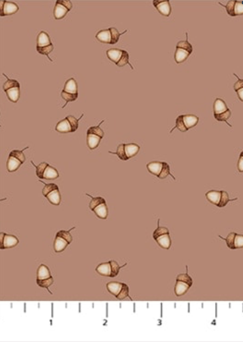 Charmwood Acorns Caramel Figo Fabrics