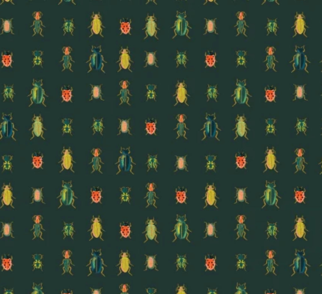 Curio by Rifle Paper Company - Beetle Bugs in Hunter