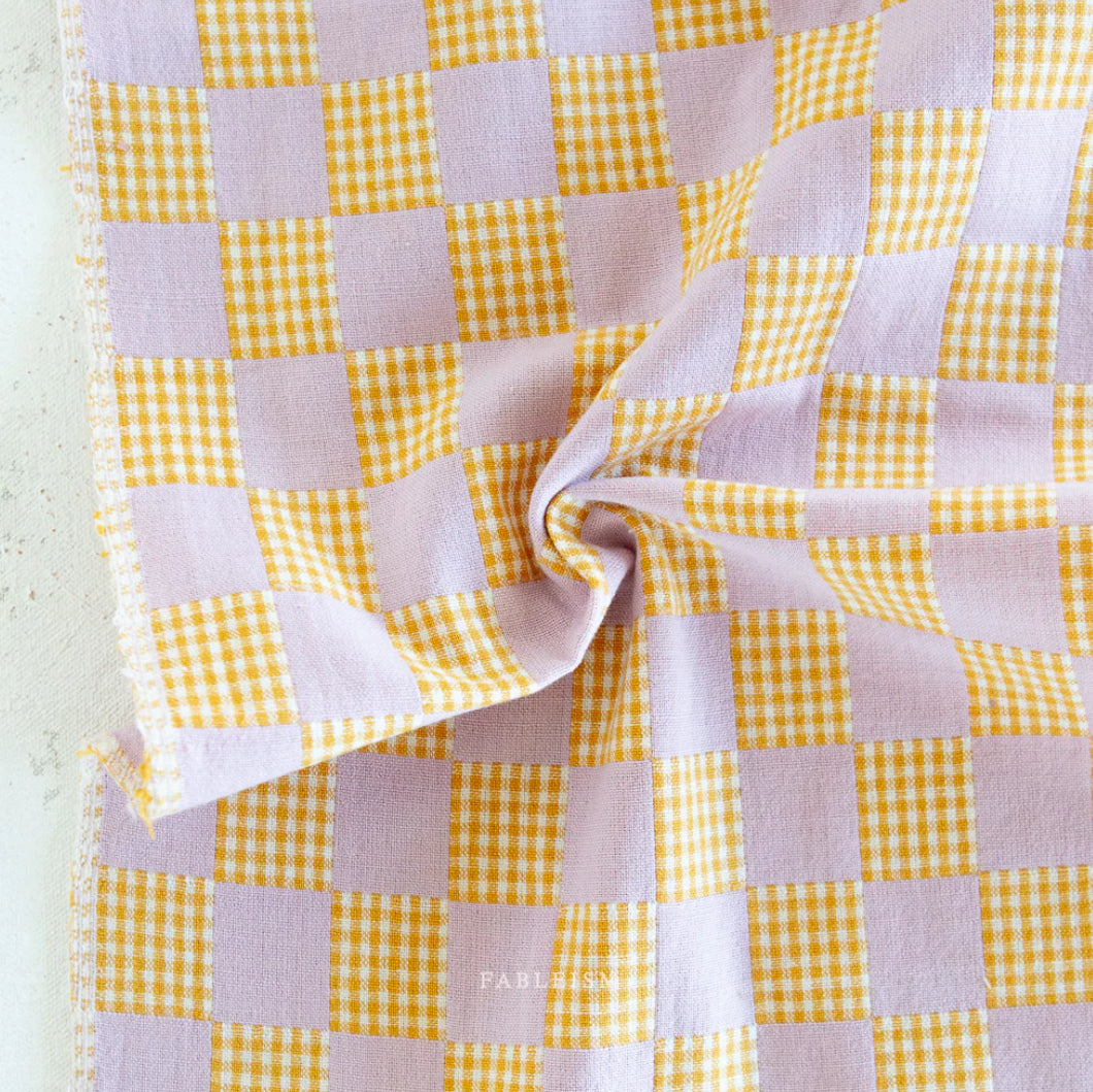 Checkmate Checkers Cotton by Fableism - Ametrine