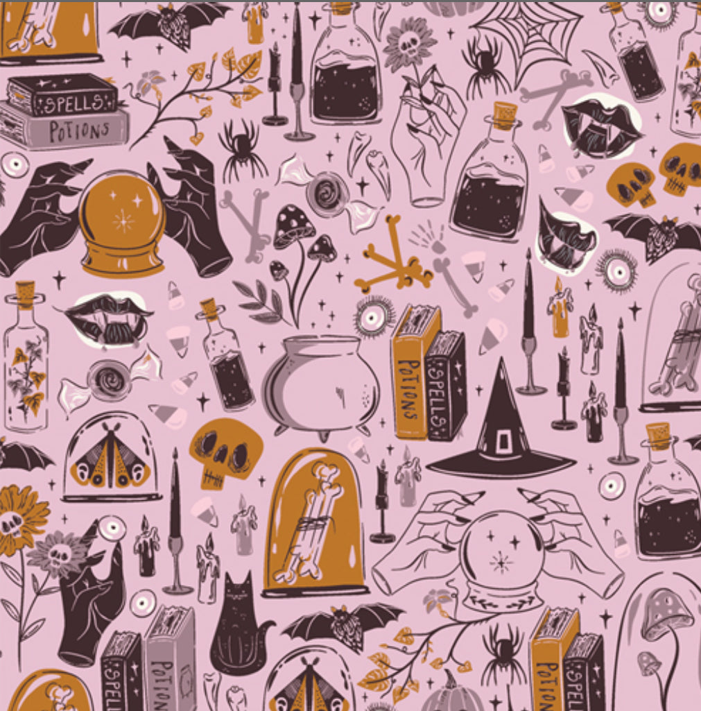 Ghostly & Haunted Witching Hour Eerie Art Gallery Fabric