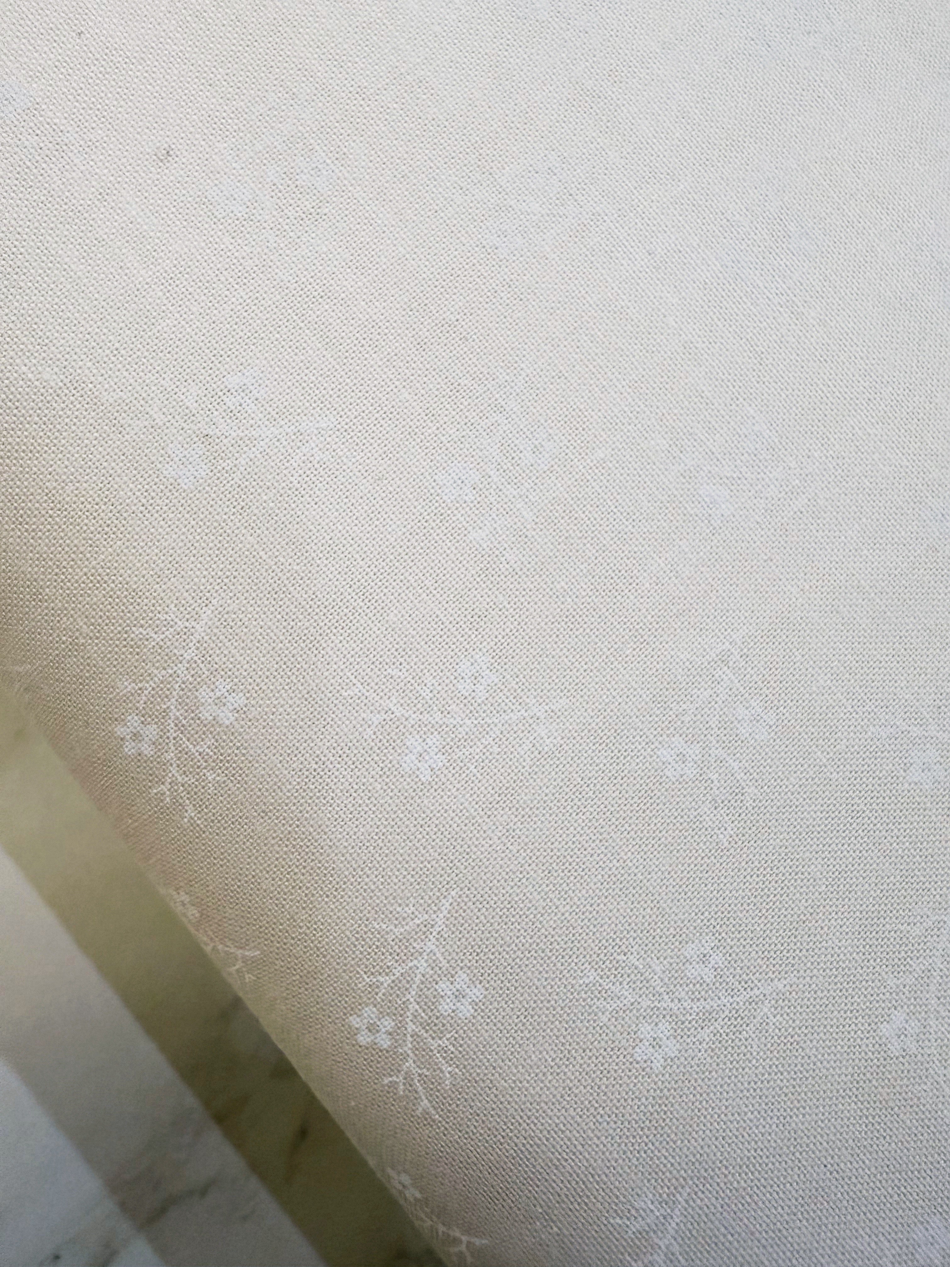 Muslin Creme Floral Two Tone