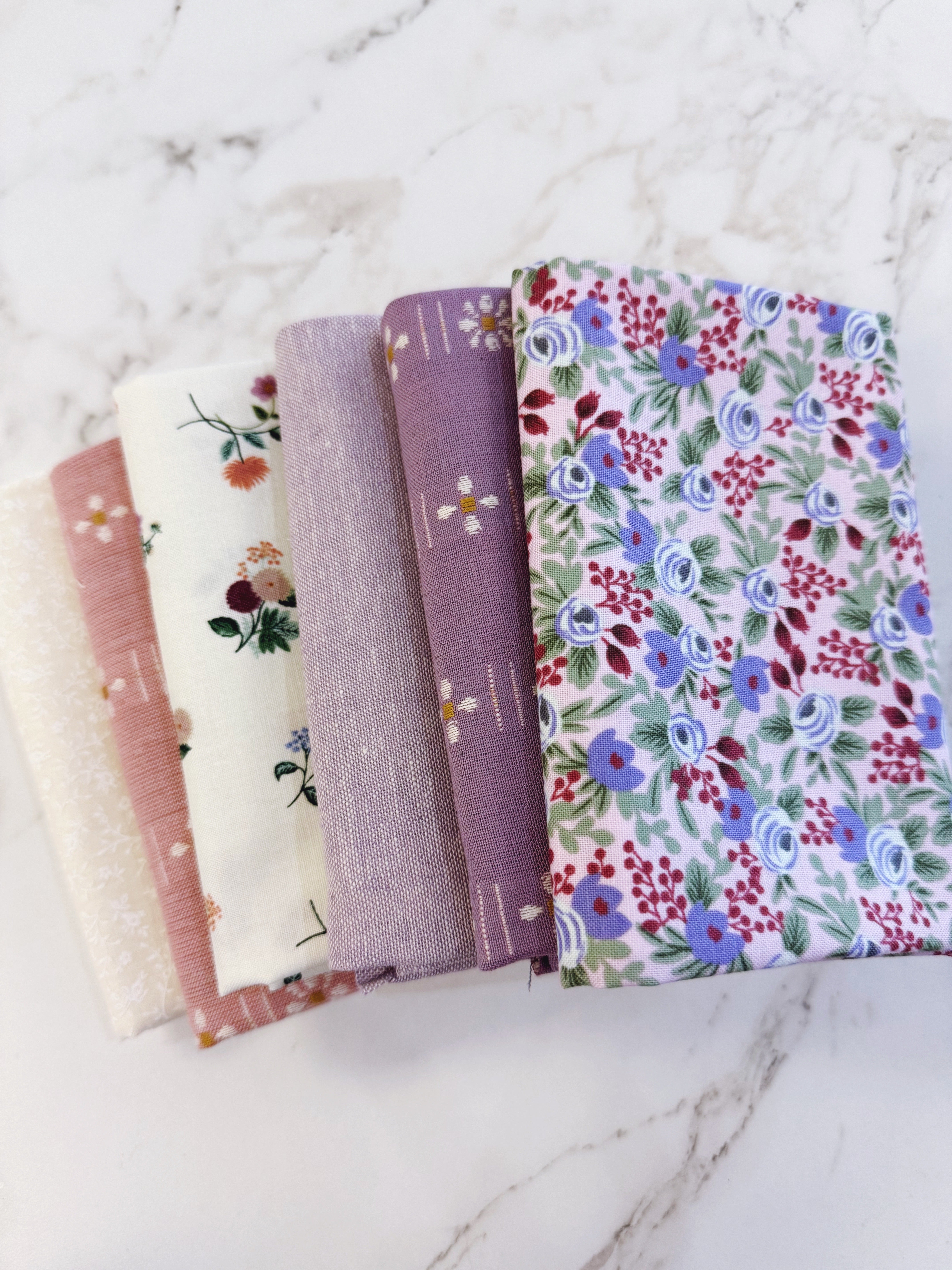 Violet fat quarter bundle