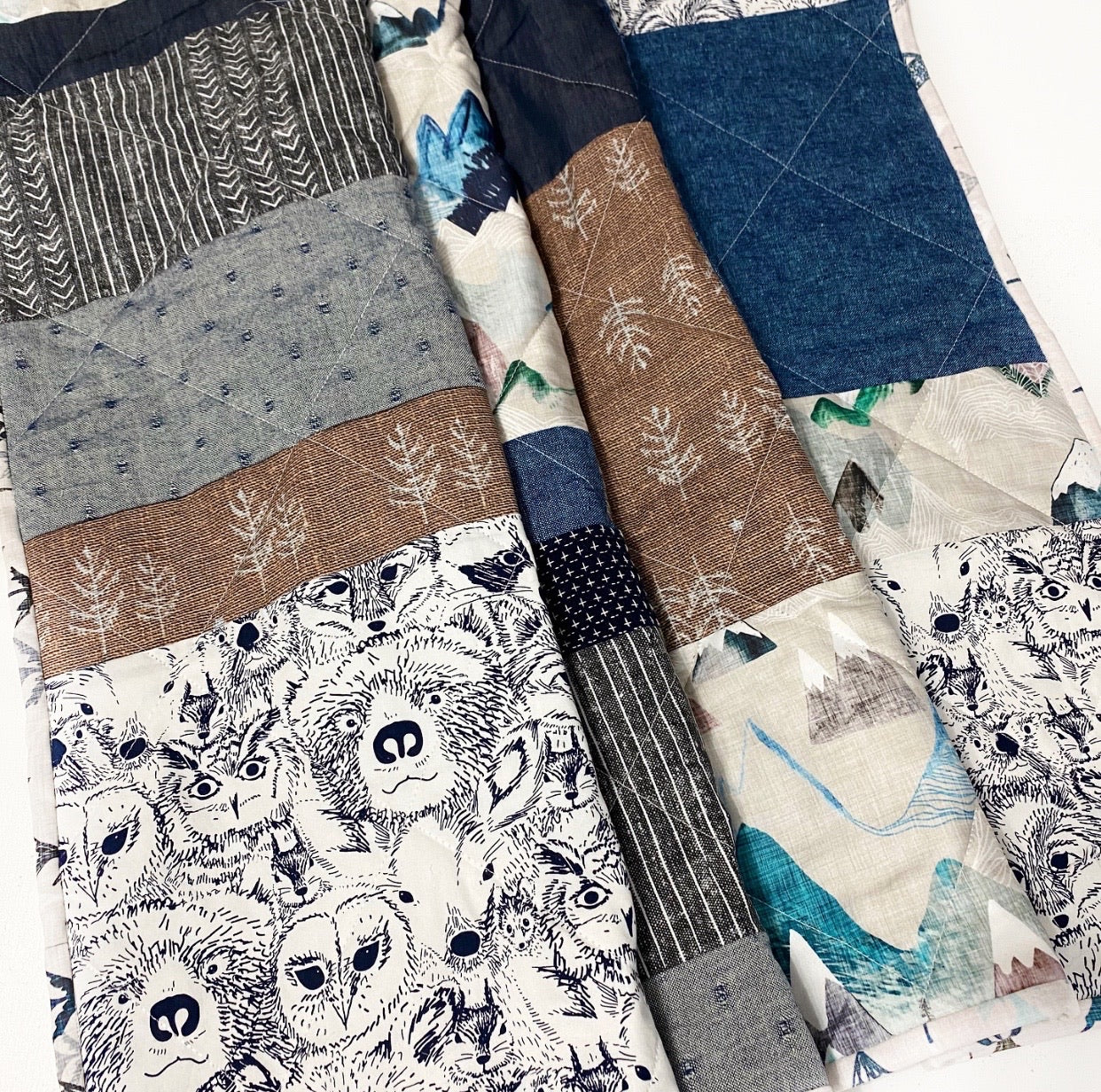 Sea to Sky Patchwork Baby Quilt | Wild Littles