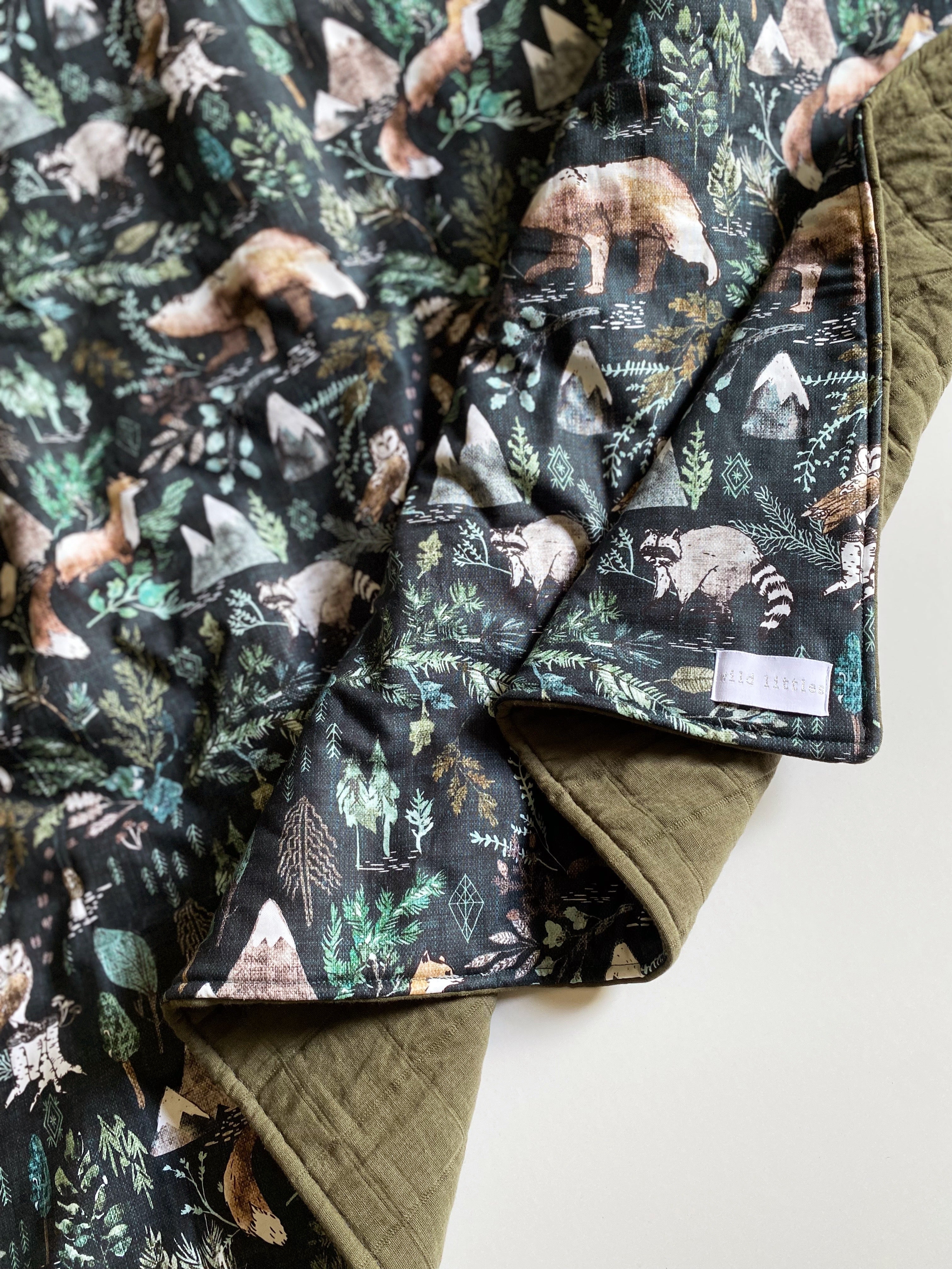 Woodland Muslin Gauze Blanket - Made to Order | Wild Littles