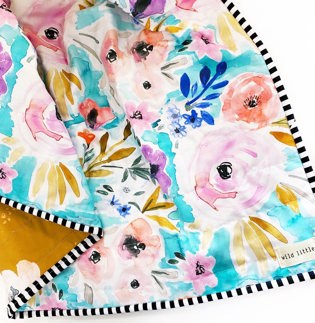 Victoria Floral Wholecloth Quilt - Made to Order | Wild Littles