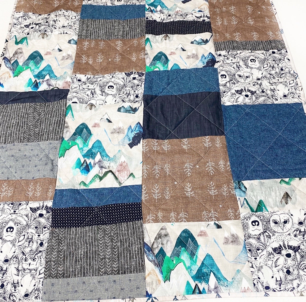 Sea to Sky Patchwork Baby Quilt | Wild Littles