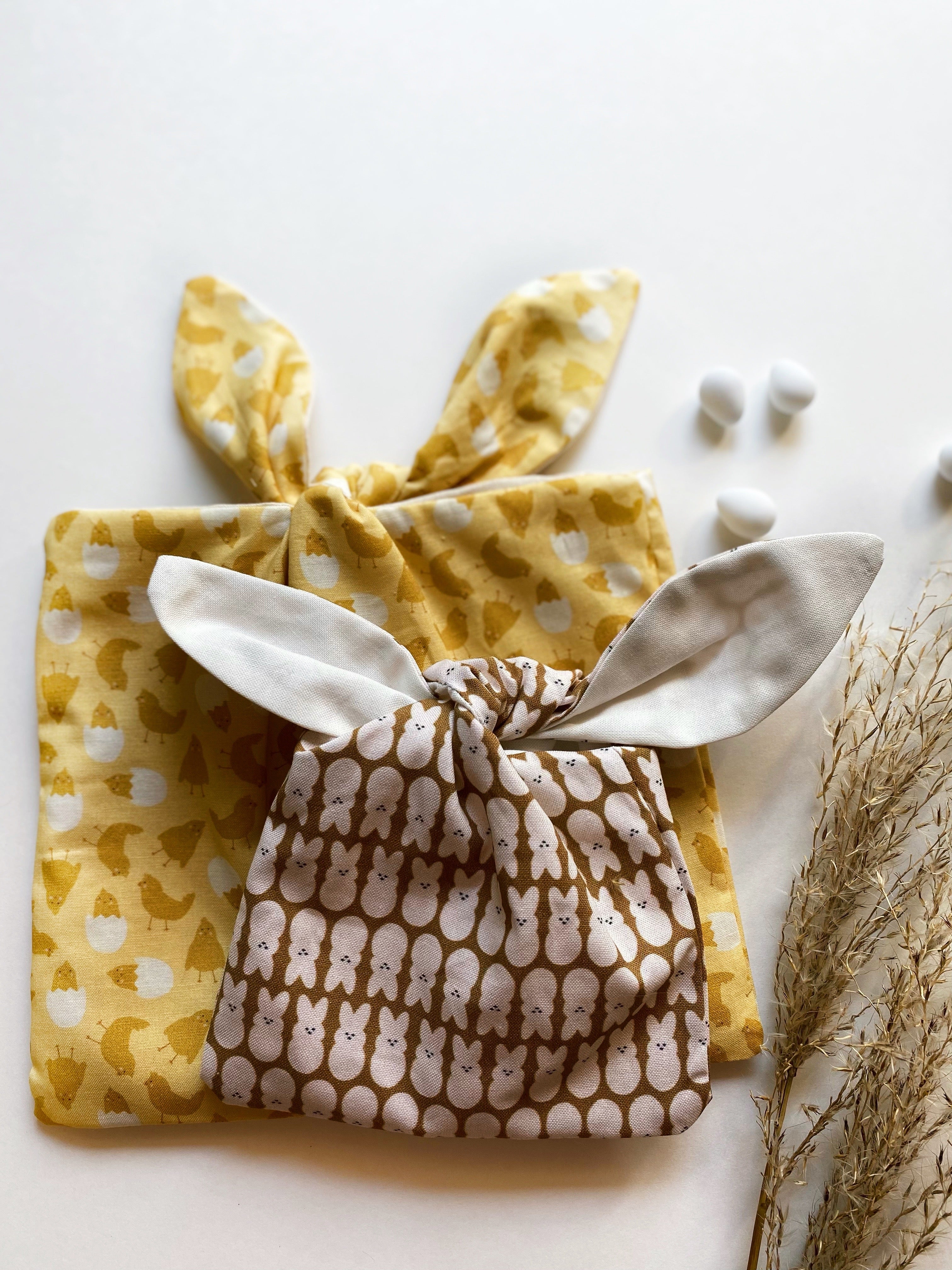 easter bunny bags - yellow chicks + bunnies
