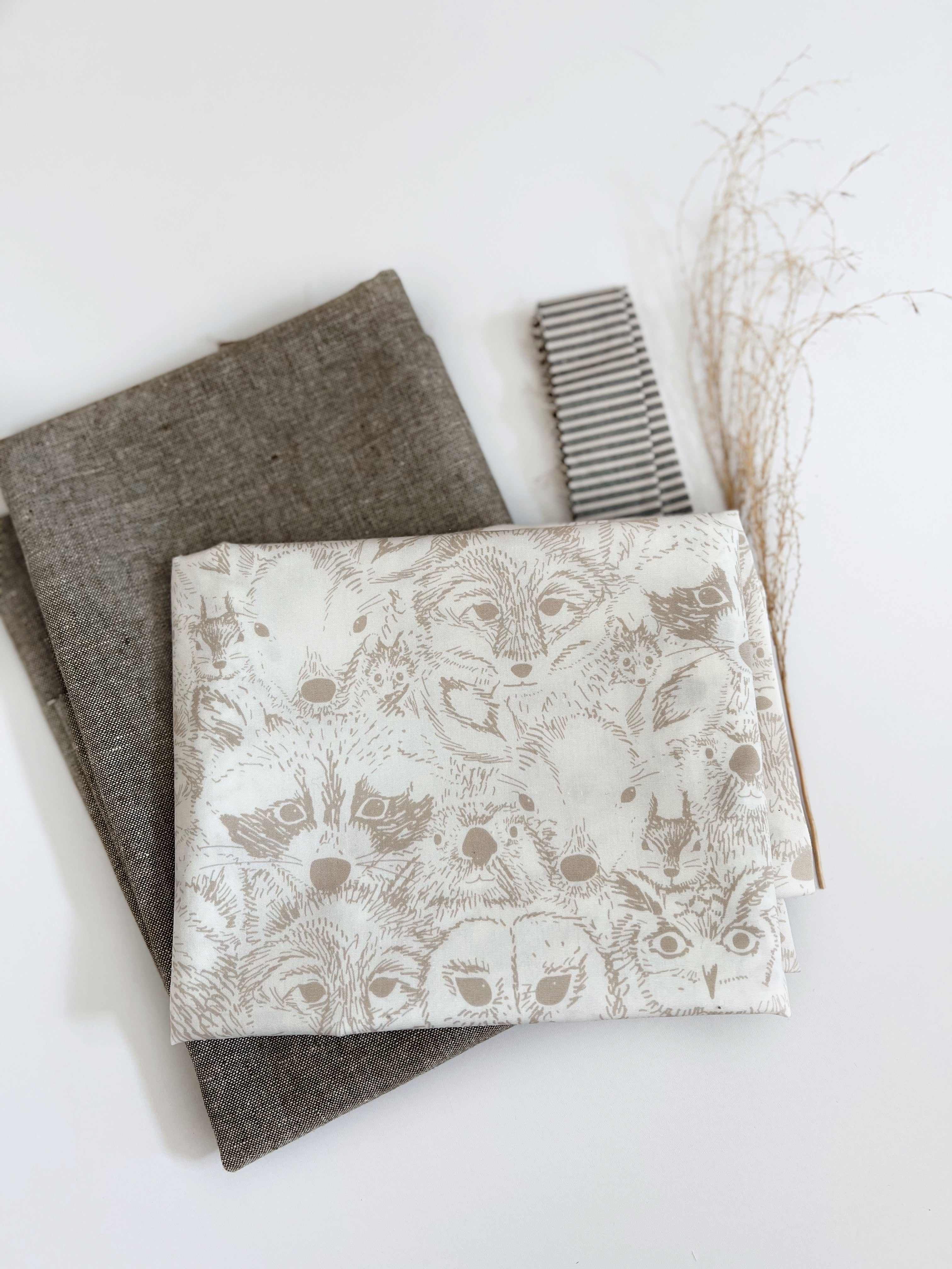 Whole Cloth Quilt Kit - animals in the wild | Wild Littles