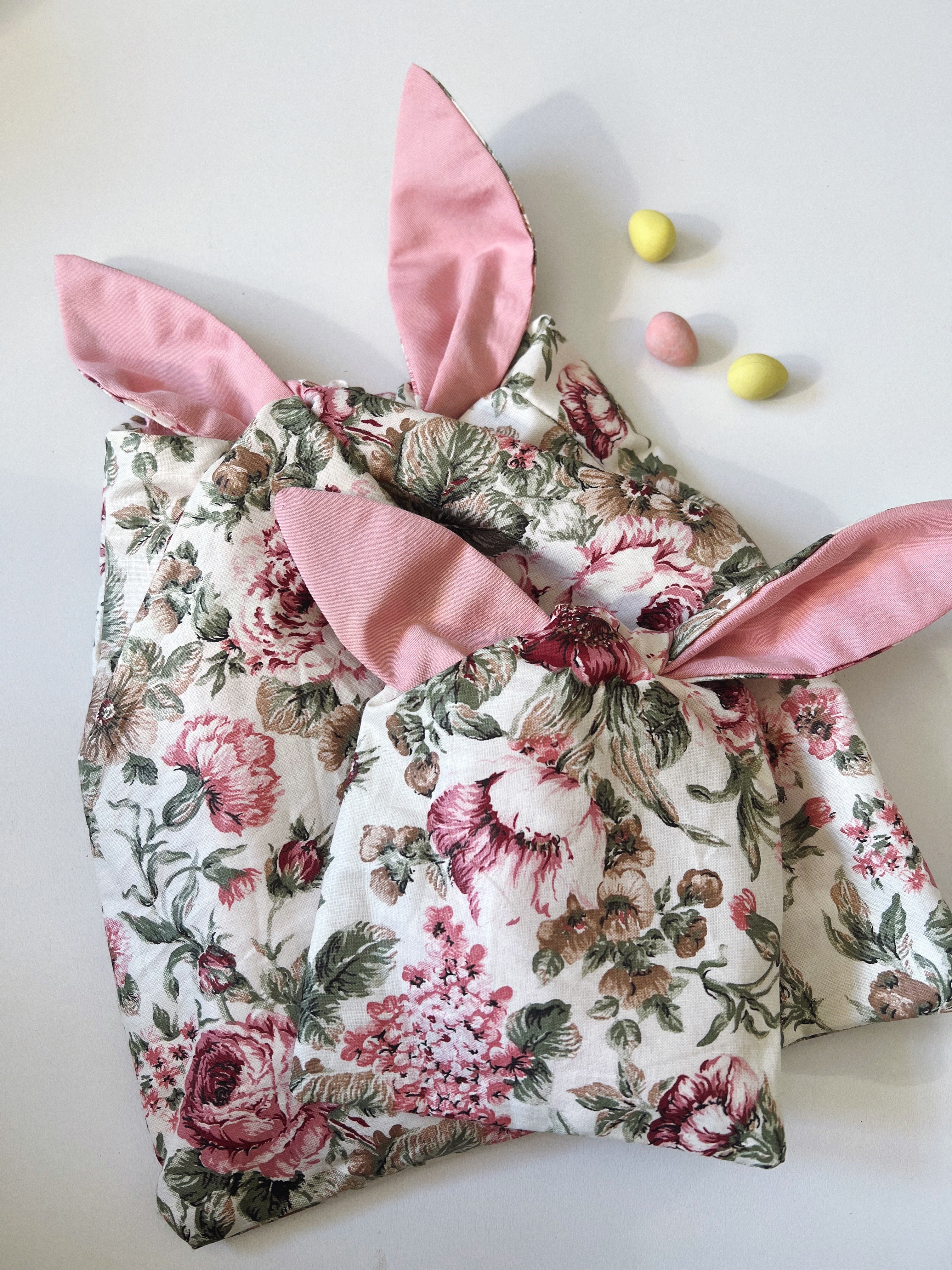 easter bunny bags - vintage garden