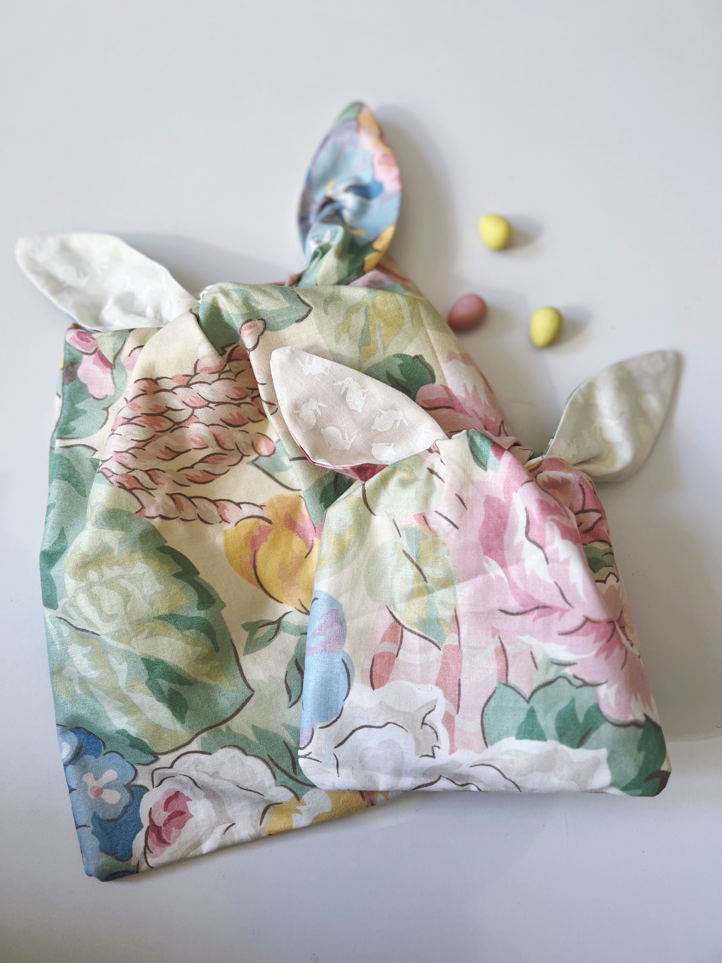 easter bunny bags - vintage spring garden