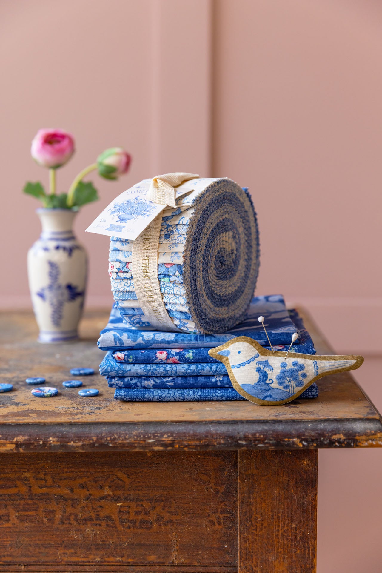 Tilda Something Blue Jelly Fabric Roll