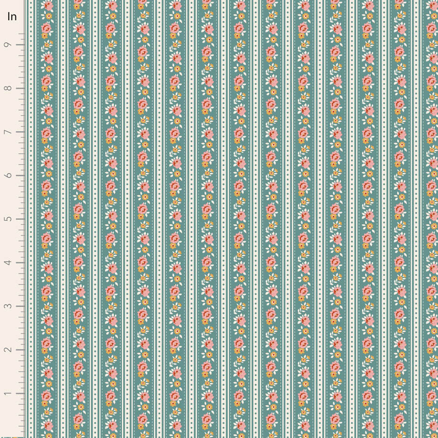 PRE-ORDER shipping Oct 1 - Anges Teal - Tilda Village Life