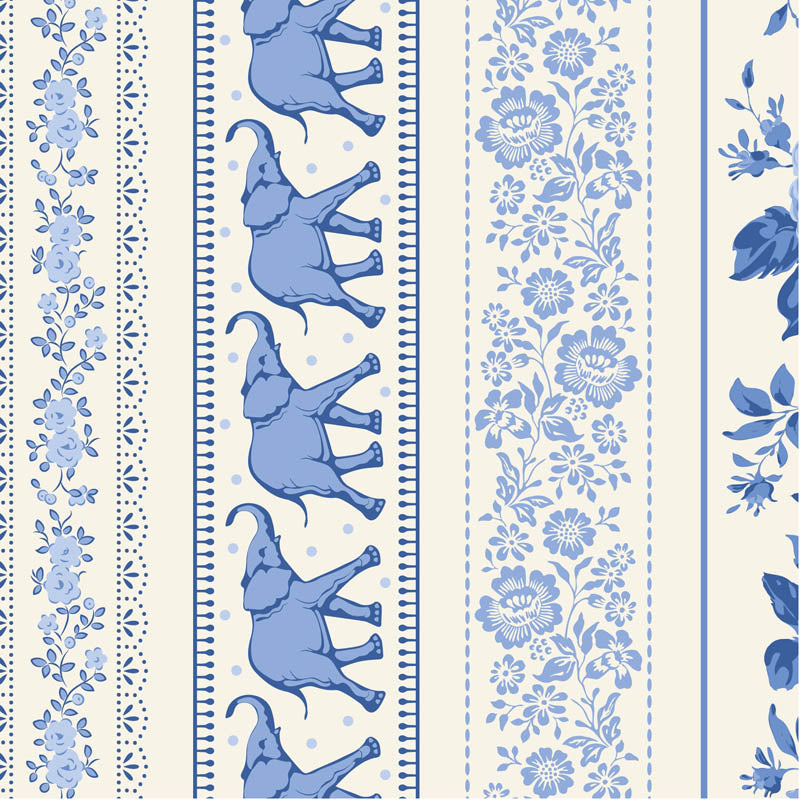 Borders Blue - Tilda Something Blue PRE-ORDER Shipping June 1