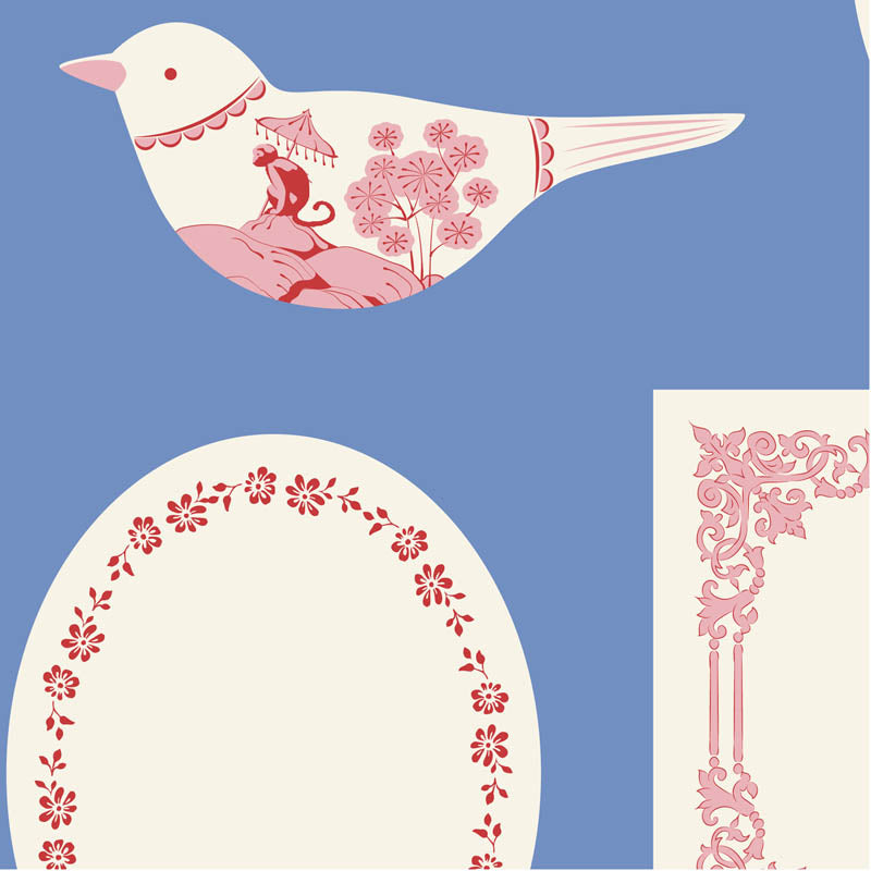 Labels & Ornaments Blue - Tilda Something Blue PRE-ORDER Shipping June 1