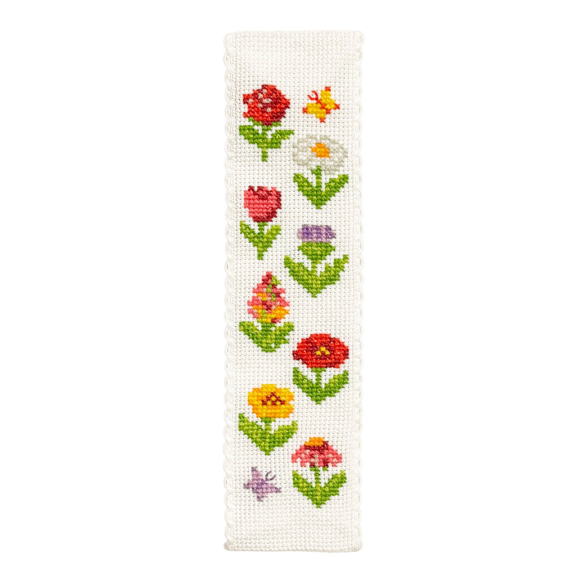 The Crafty Kit Company - Cottage Garden Cross Stitch Bookmark Kit