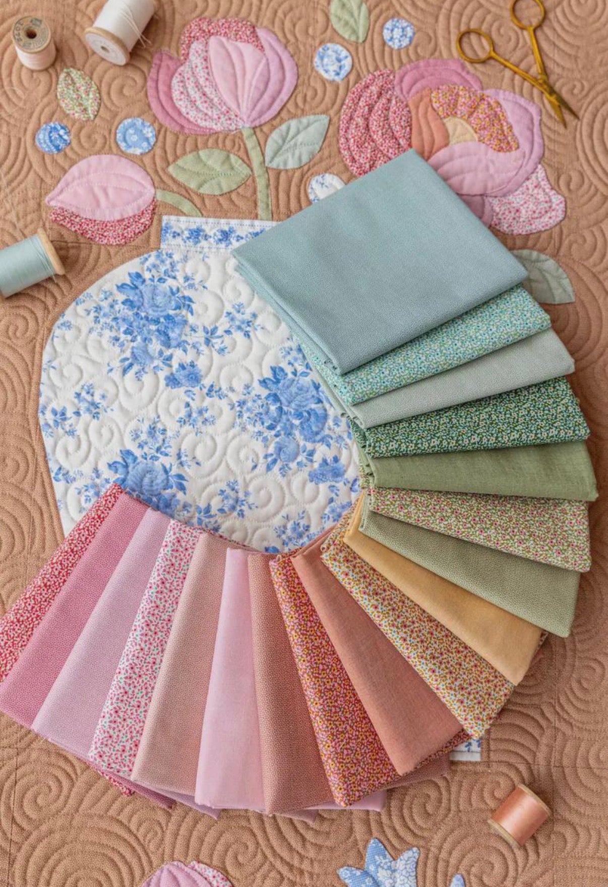 Tilda Applique Flowers Summer Pastels Bundle