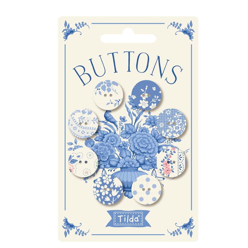 Tilda Something Blue Buttons Light