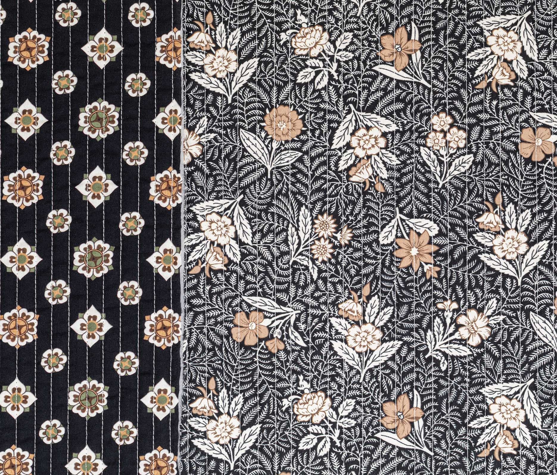 Rowan Quilted Cotton Black + Cream