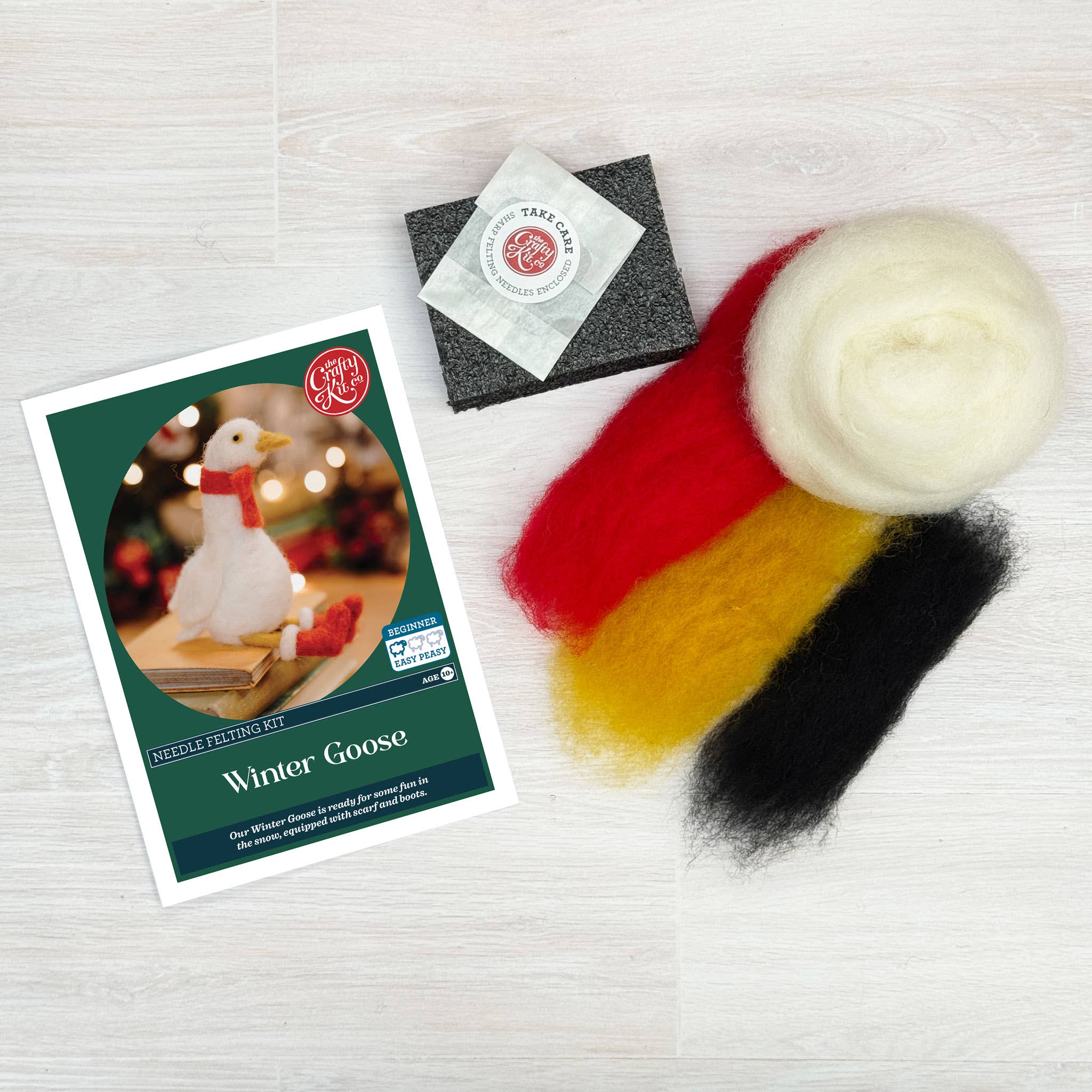 The Crafty Kit Company - Winter Goose Needle Felting Kit