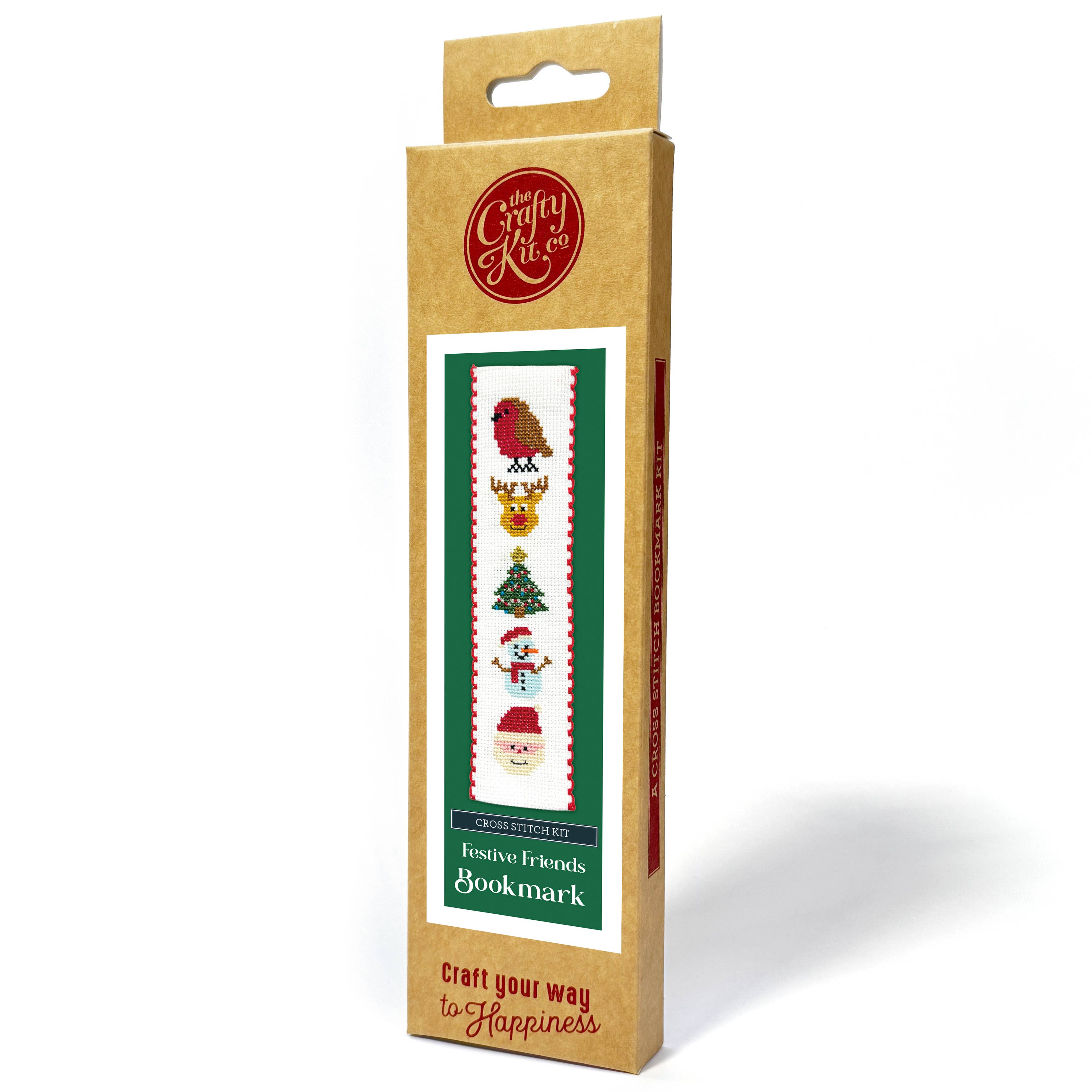 The Crafty Kit Company - Festive Friends Cross Stitch Bookmark Kit