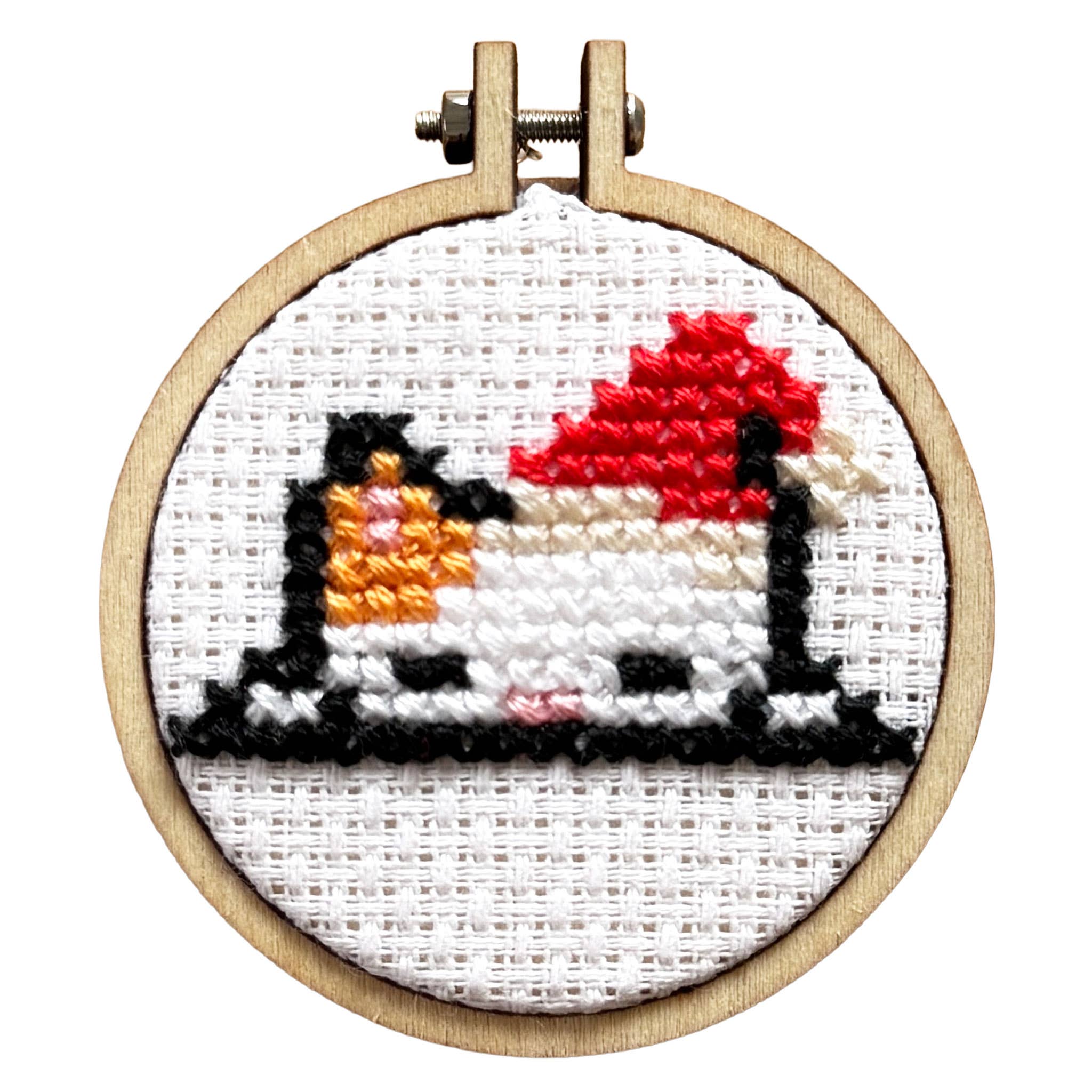 The Crafty Kit Company - Have a Purr-fect Christmas! Mini Matchbox Cross Stitch Kit